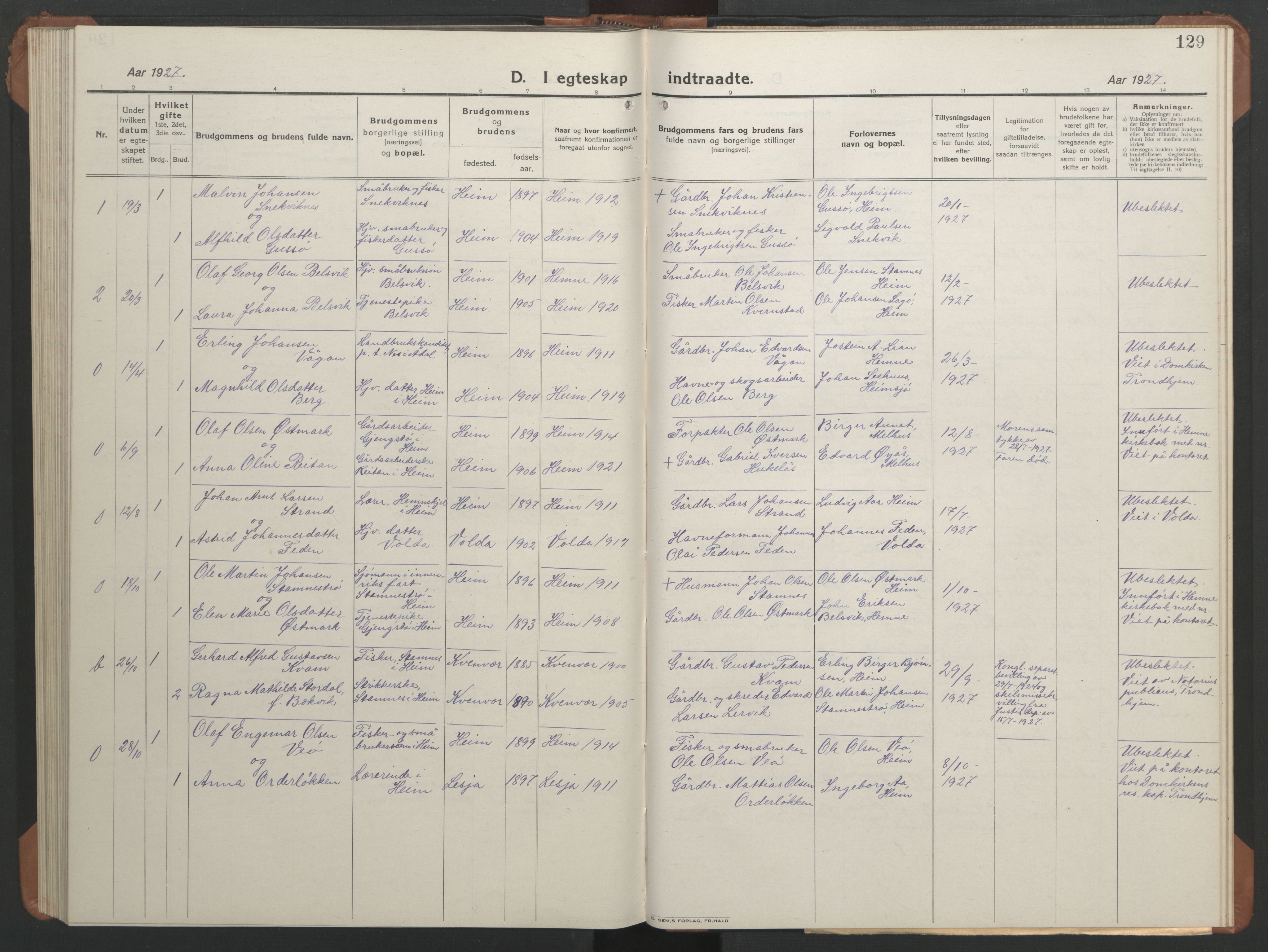 Ministerialprotokoller, klokkerbøker og fødselsregistre - Sør-Trøndelag, SAT/A-1456/633/L0521: Parish register (copy) no. 633C03, 1921-1946, p. 121