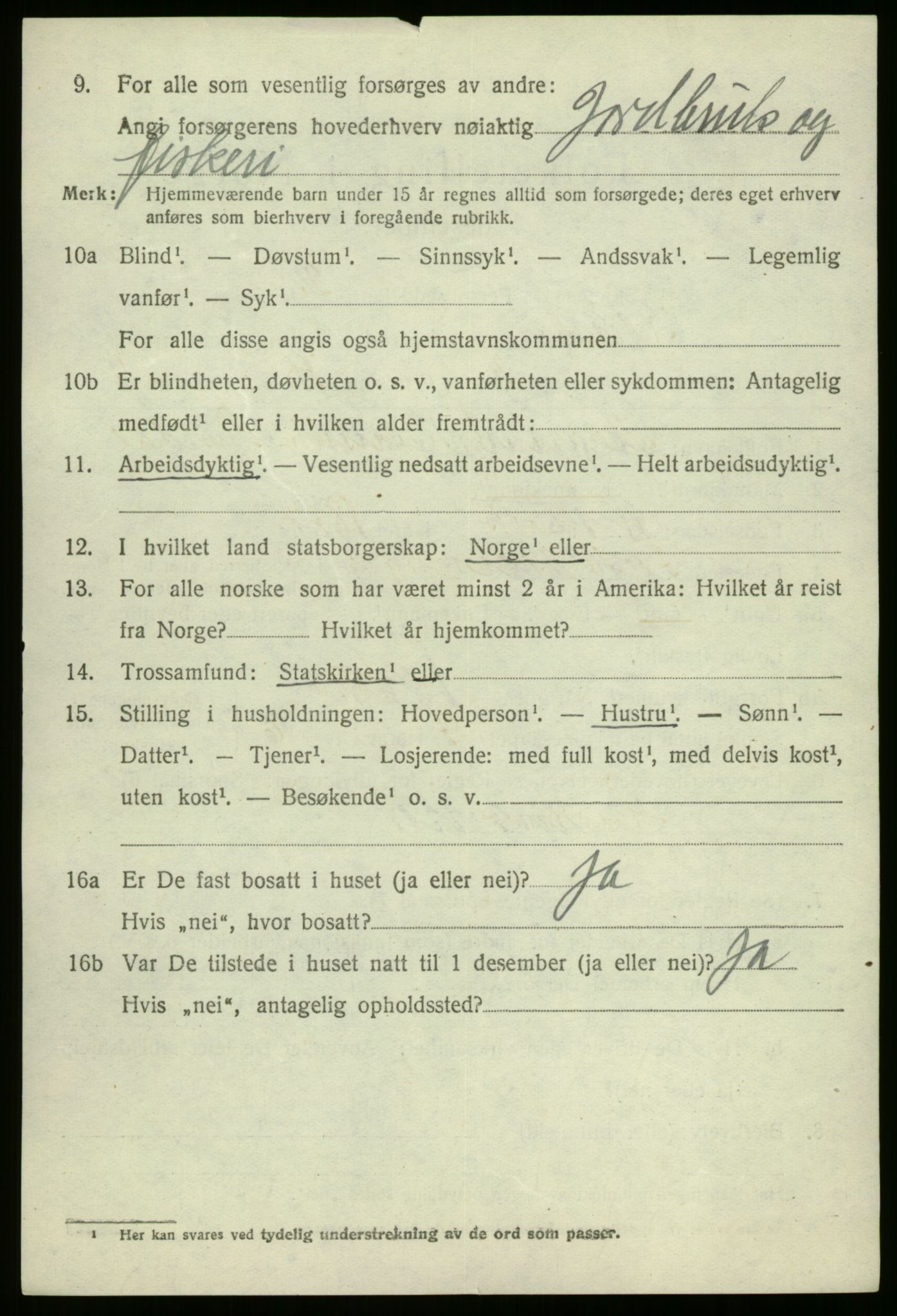 SAB, 1920 census for Kinn, 1920, p. 2546