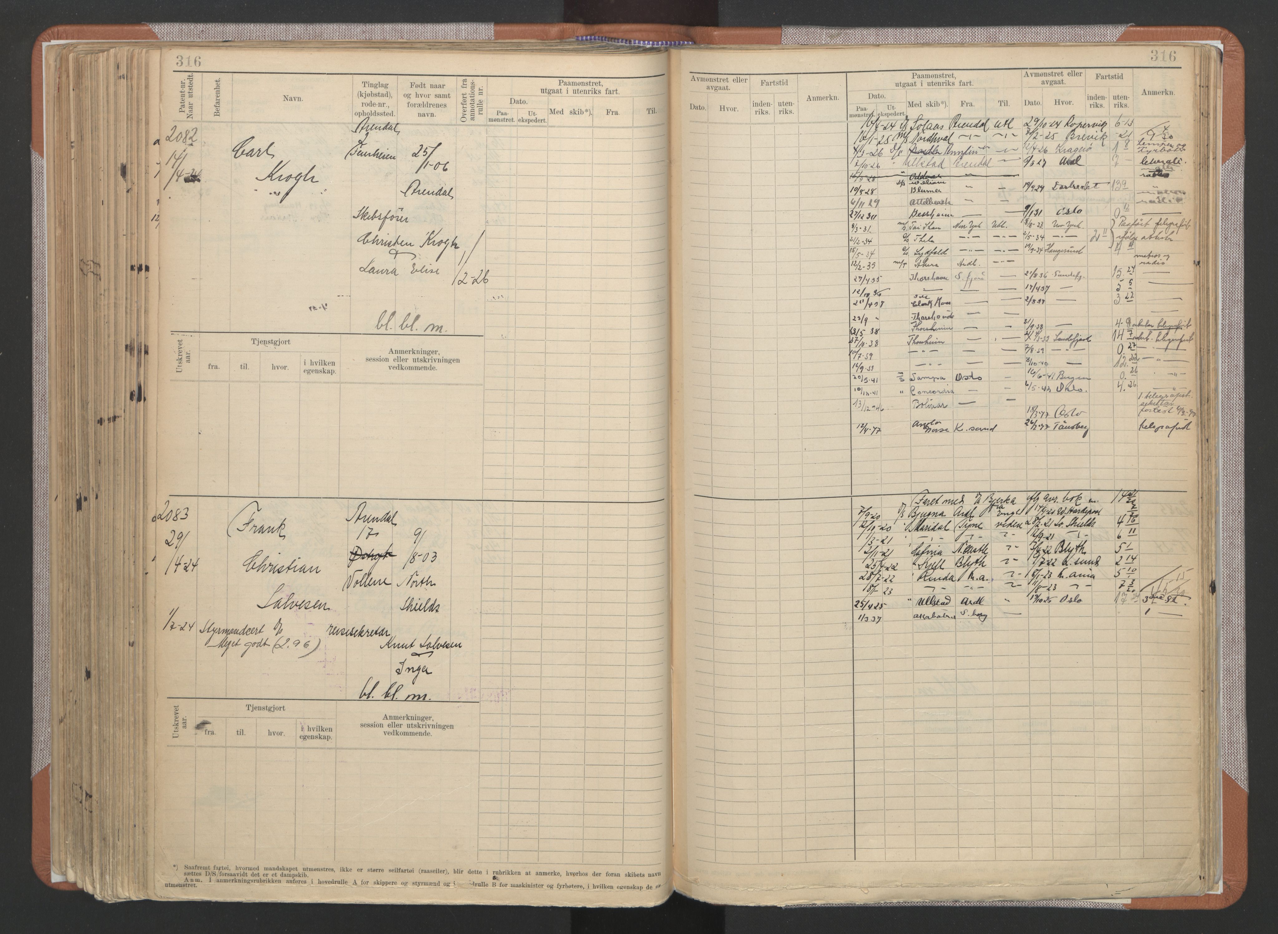 Arendal mønstringskrets, AV/SAK-2031-0012/F/Fb/L0022: Hovedrulle A nr 1466-2242, S-20, 1914-1930, p. 326