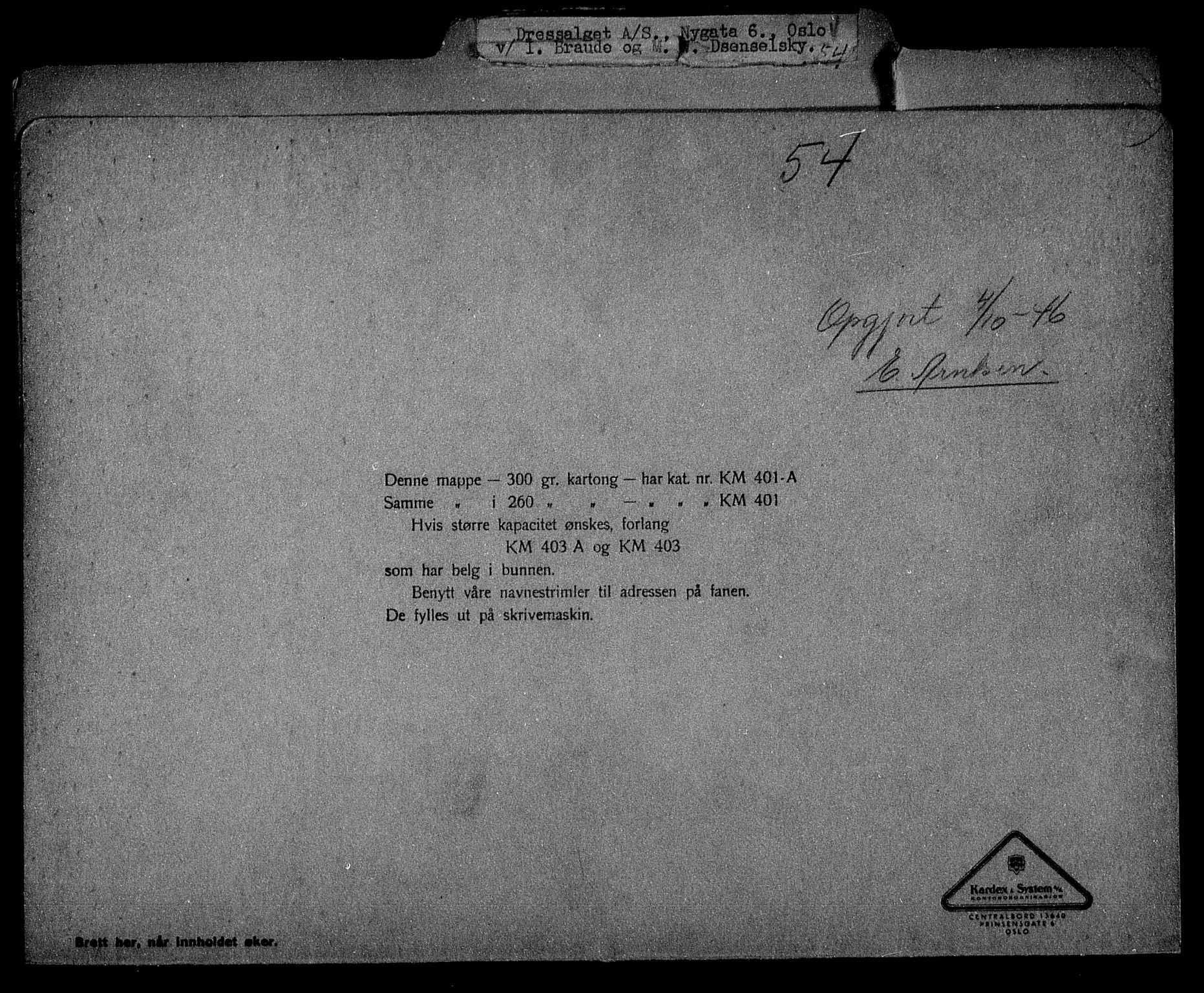 Justisdepartementet, Tilbakeføringskontoret for inndratte formuer, AV/RA-S-1564/H/Hc/Hcc/L0930: --, 1945-1947, p. 492