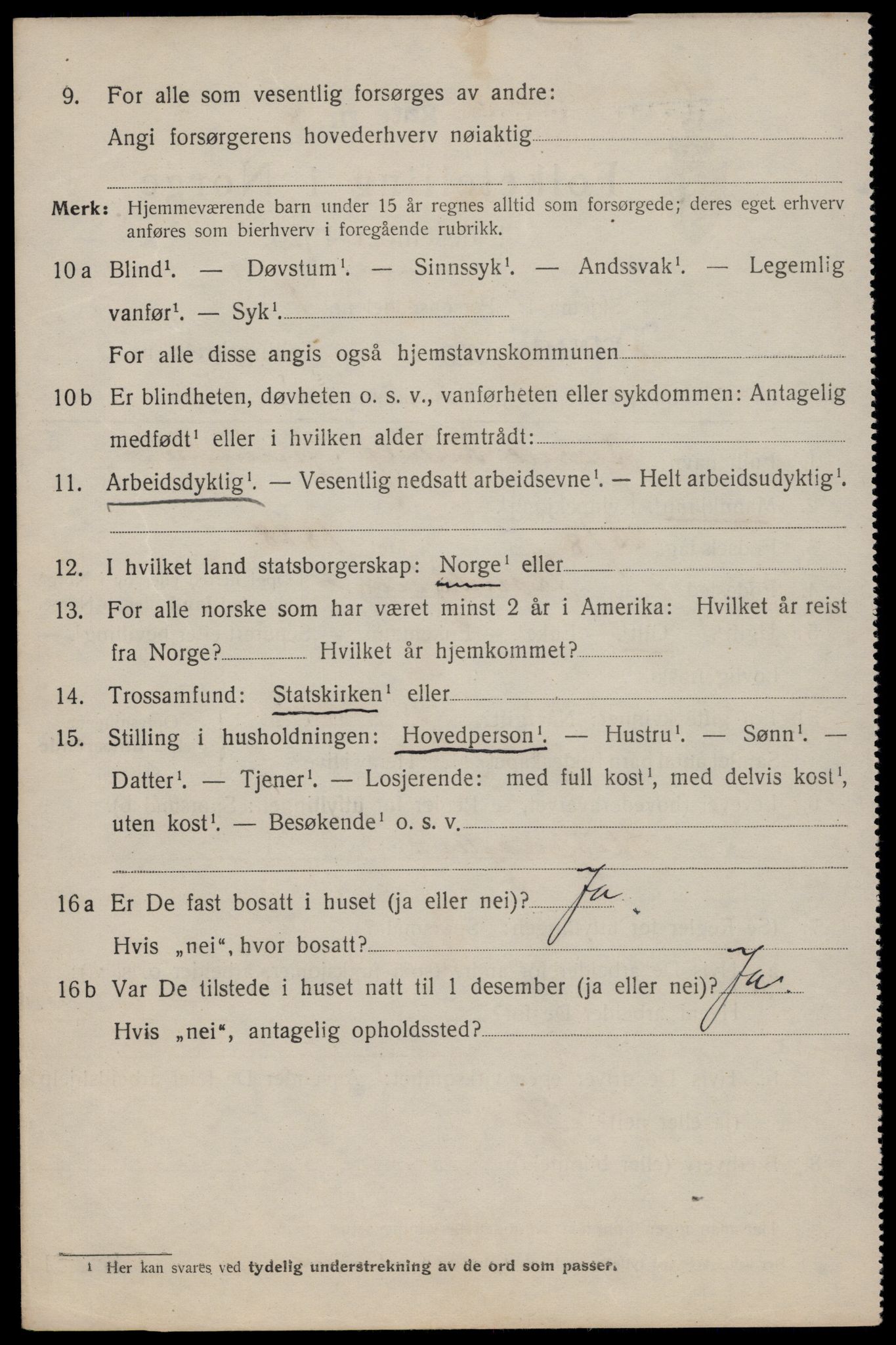 SAT, 1920 census for Trondheim, 1920, p. 89405