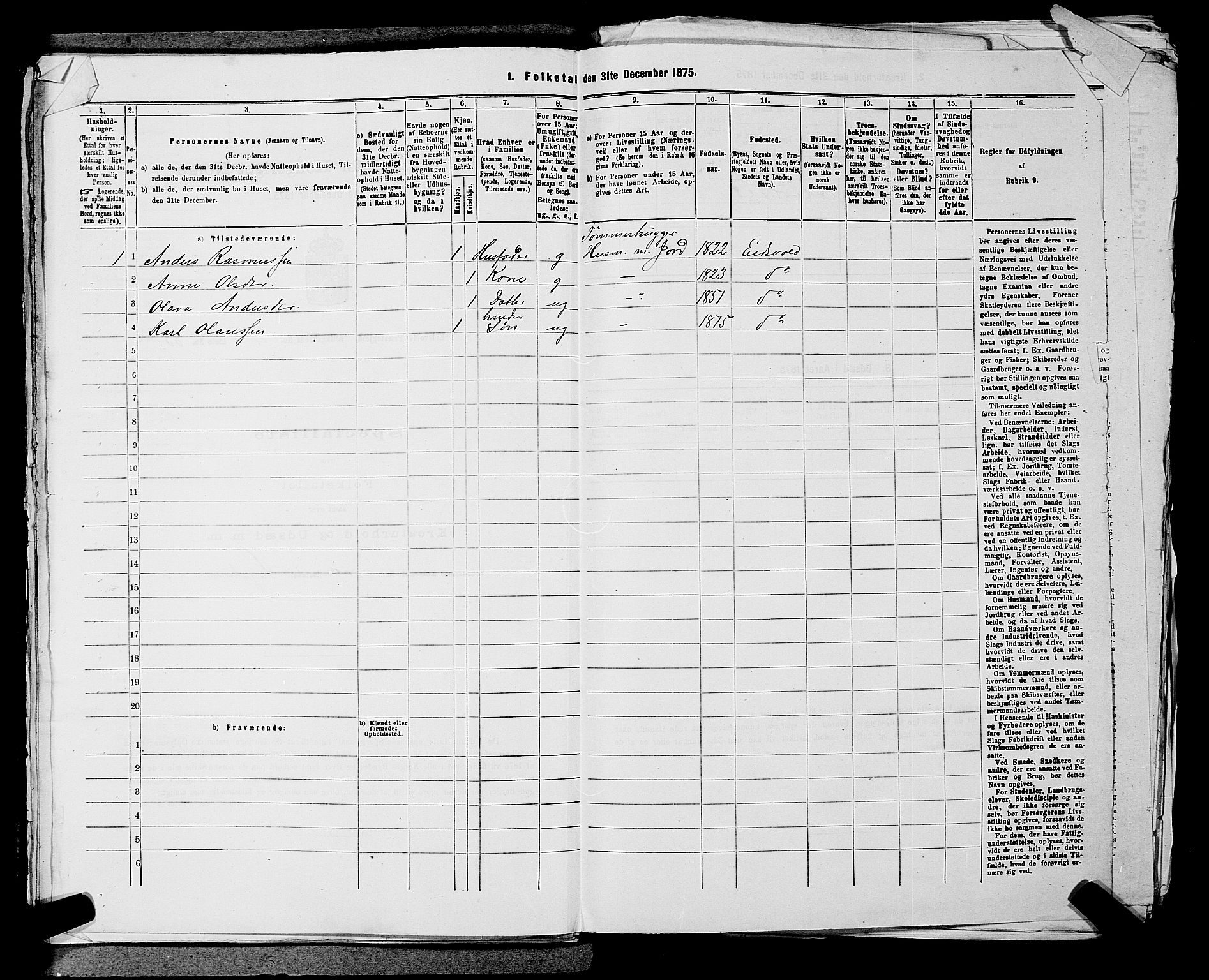 RA, 1875 census for 0237P Eidsvoll, 1875, p. 1846