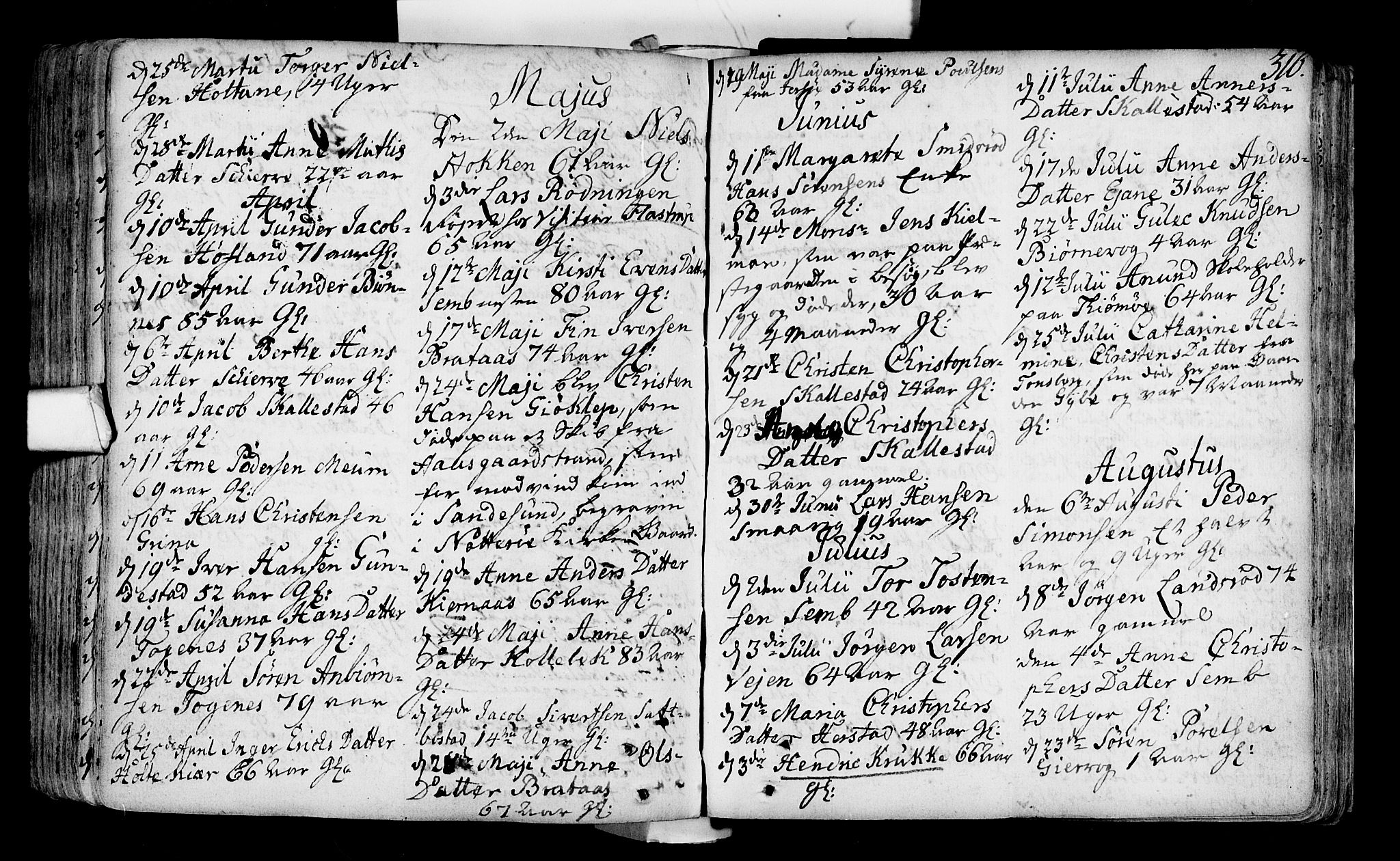 Nøtterøy kirkebøker, AV/SAKO-A-354/F/Fa/L0002: Parish register (official) no. I 2, 1738-1790, p. 316