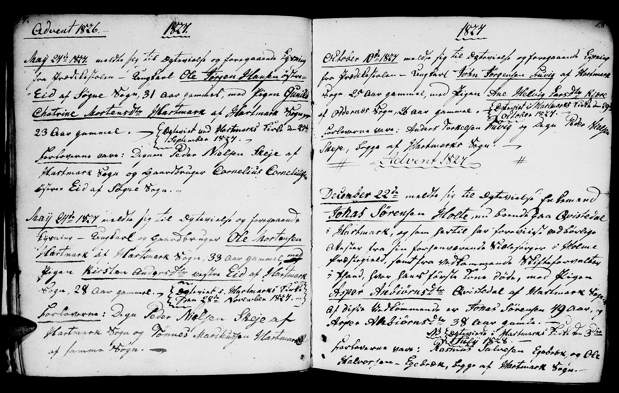 Mandal sokneprestkontor, SAK/1111-0030/F/Fb/Fbb/L0002: Parish register (copy) no. B 2, 1802-1846, p. 17-18