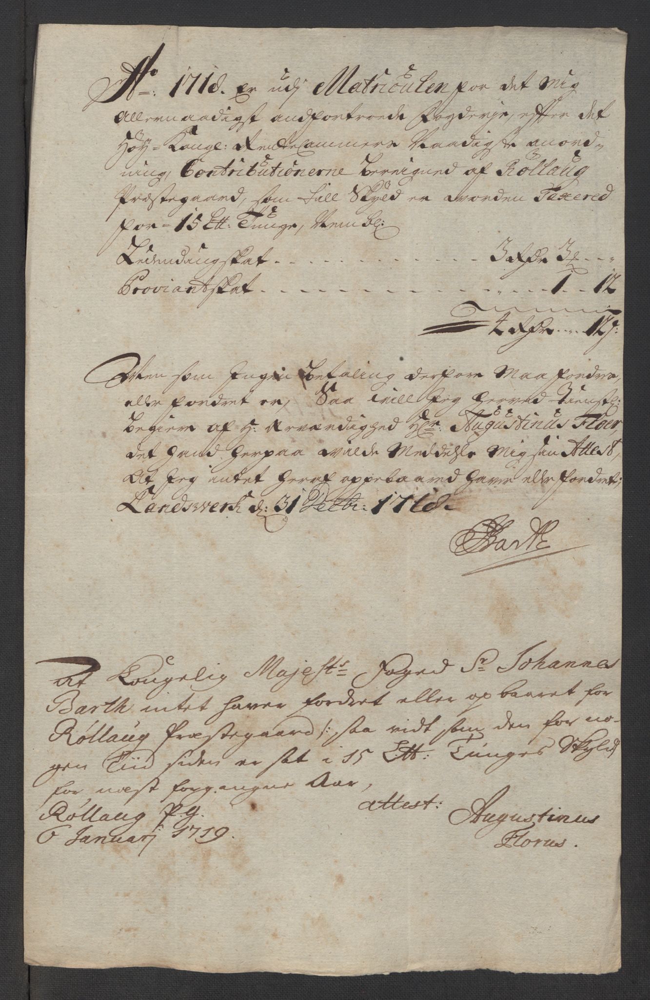 Rentekammeret inntil 1814, Reviderte regnskaper, Fogderegnskap, RA/EA-4092/R24/L1594: Fogderegnskap Numedal og Sandsvær, 1718, p. 296