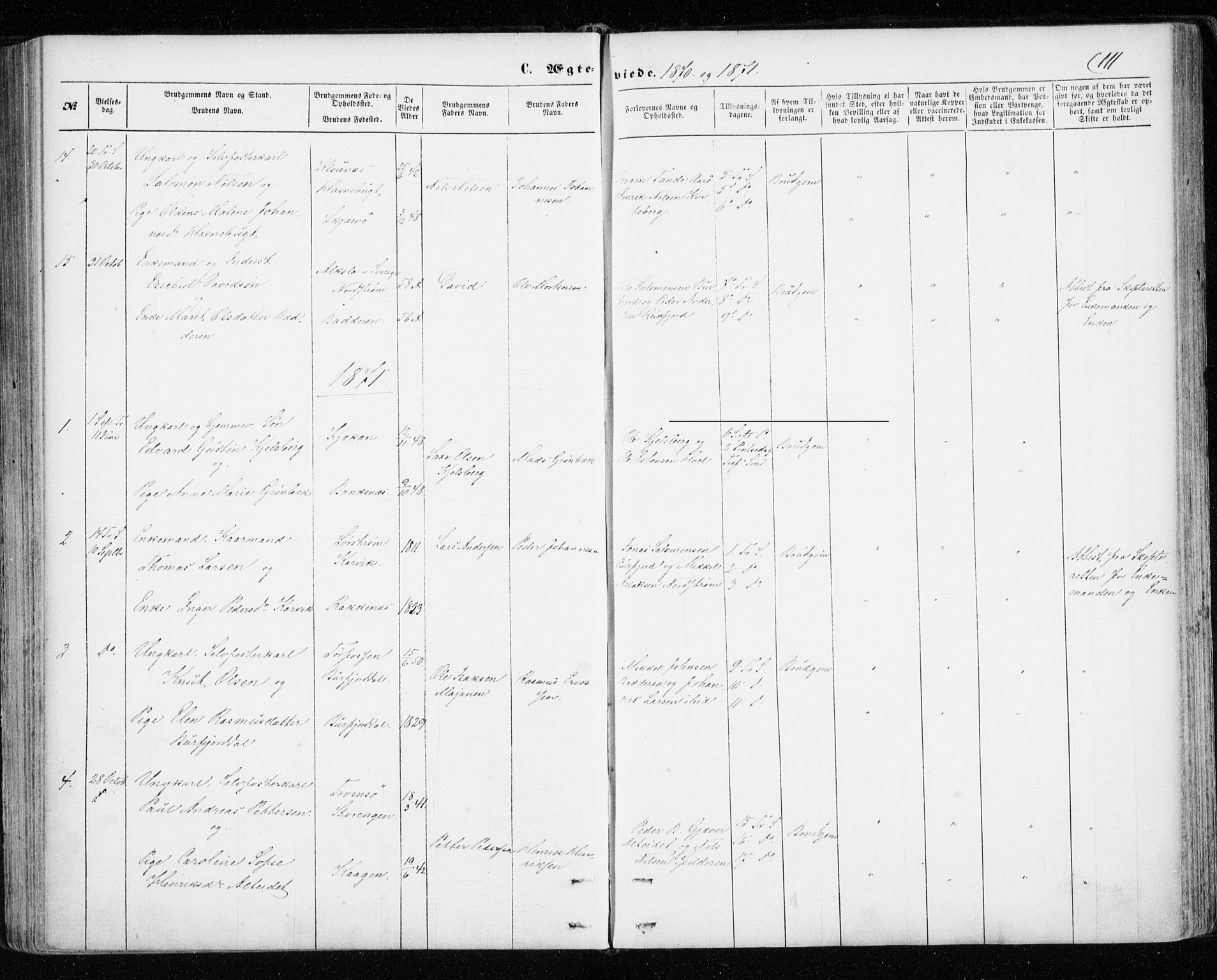 Skjervøy sokneprestkontor, SATØ/S-1300/H/Ha/Haa/L0011kirke: Parish register (official) no. 11, 1861-1877, p. 111