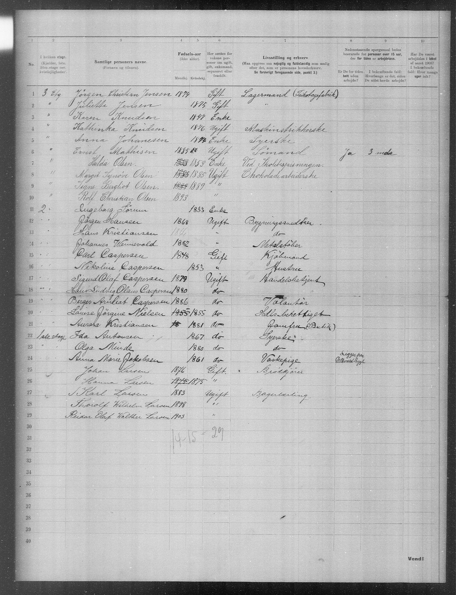 OBA, Municipal Census 1903 for Kristiania, 1903, p. 21721