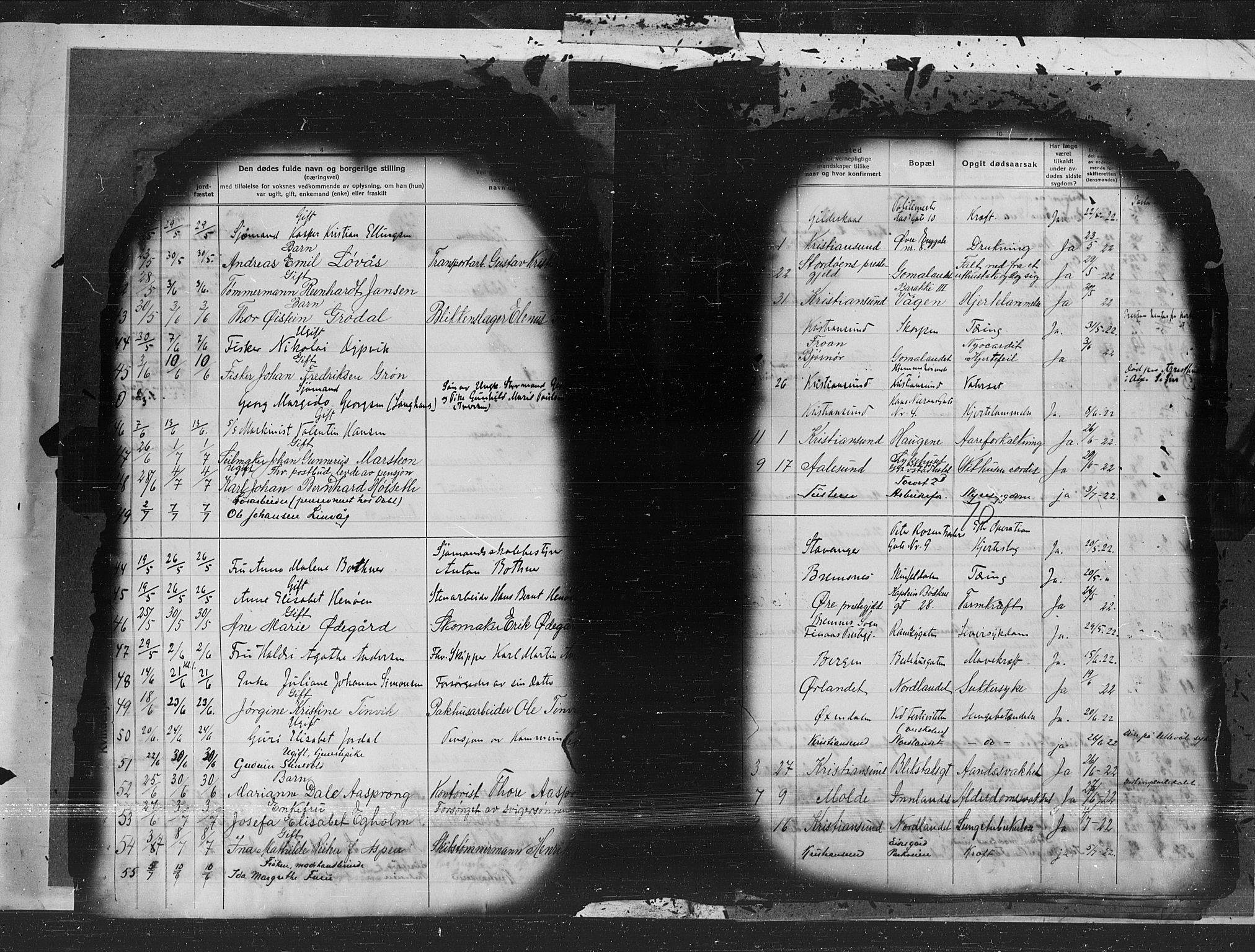 Kristiansund sokneprestkontor, AV/SAT-A-1068/1/I/I1: Parish register (official) no. 7e, 1916-1930, p. 70