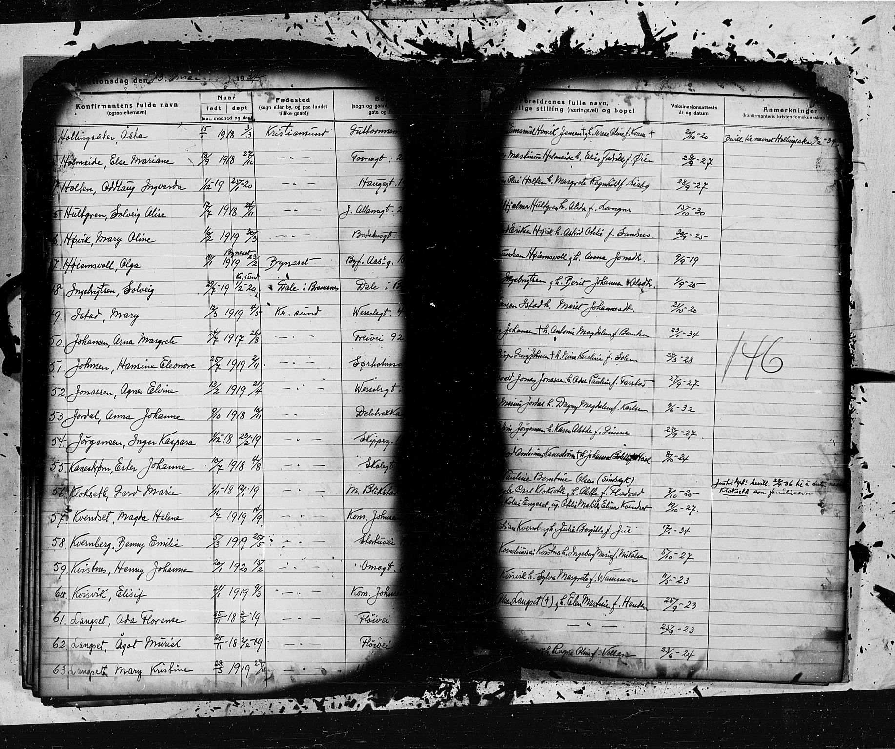 Kristiansund sokneprestkontor, AV/SAT-A-1068/1/I/I1: Parish register (official) no. 9c, 1925-1934, p. 146