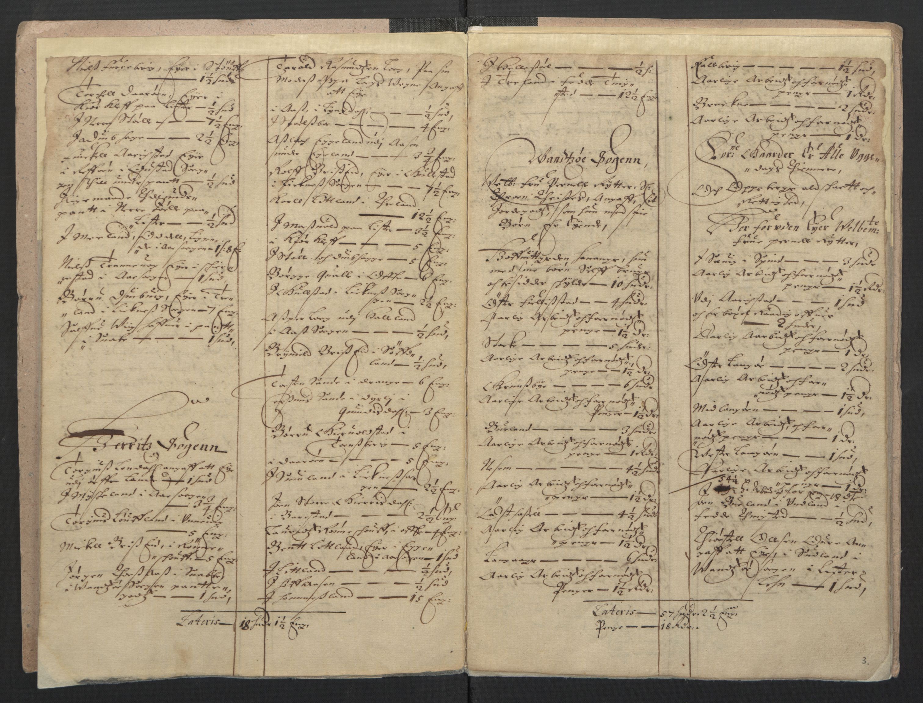 Rentekammeret inntil 1814, Realistisk ordnet avdeling, RA/EA-4070/L/L0022/0005: Agder lagdømme: / Odelsjordebok. Lista len, 1661, p. 2b-3a
