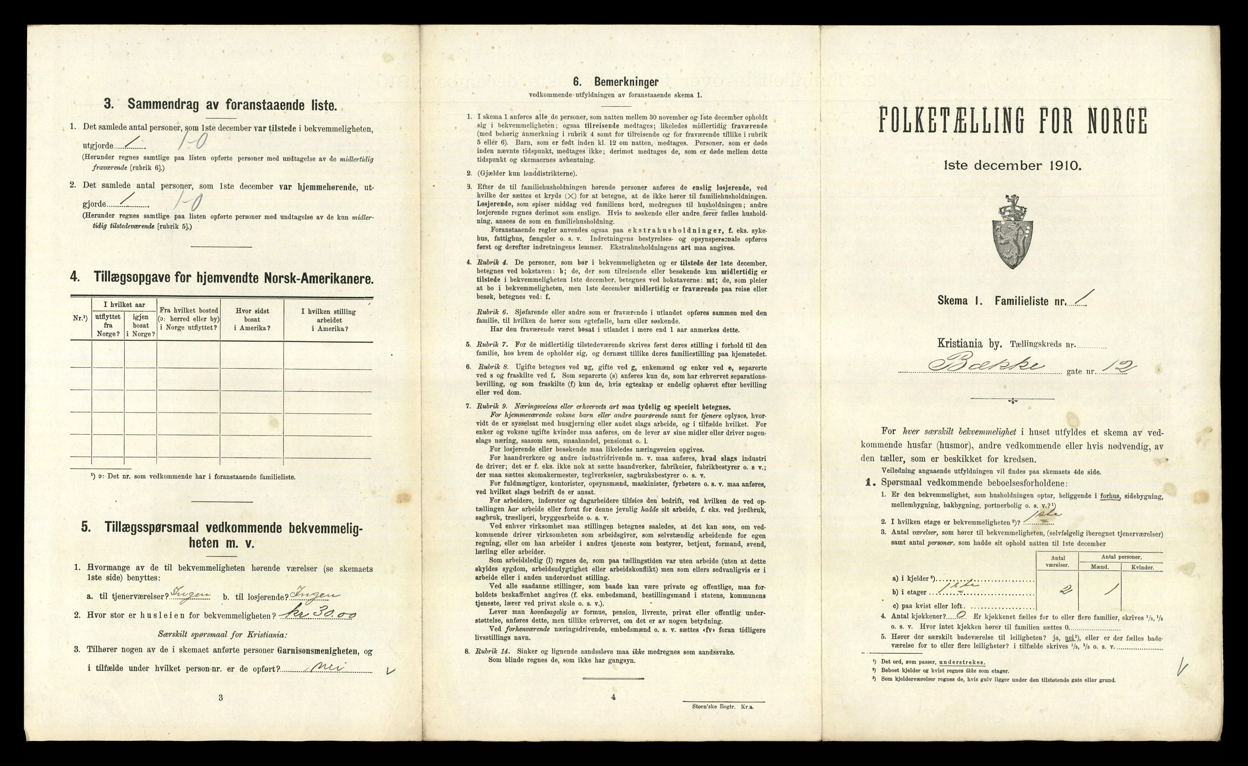 RA, 1910 census for Kristiania, 1910, p. 12083