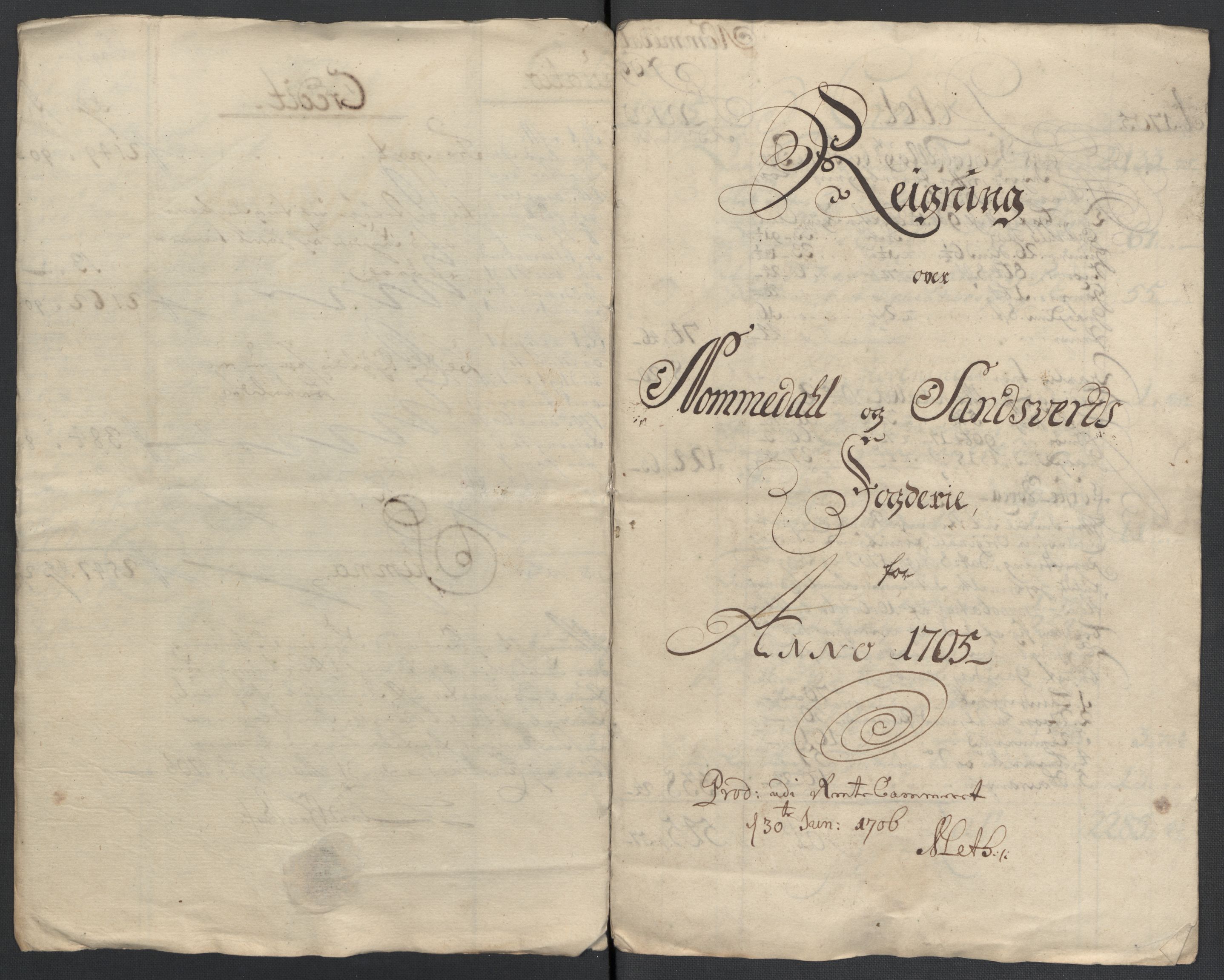 Rentekammeret inntil 1814, Reviderte regnskaper, Fogderegnskap, RA/EA-4092/R24/L1583: Fogderegnskap Numedal og Sandsvær, 1705-1706, p. 8