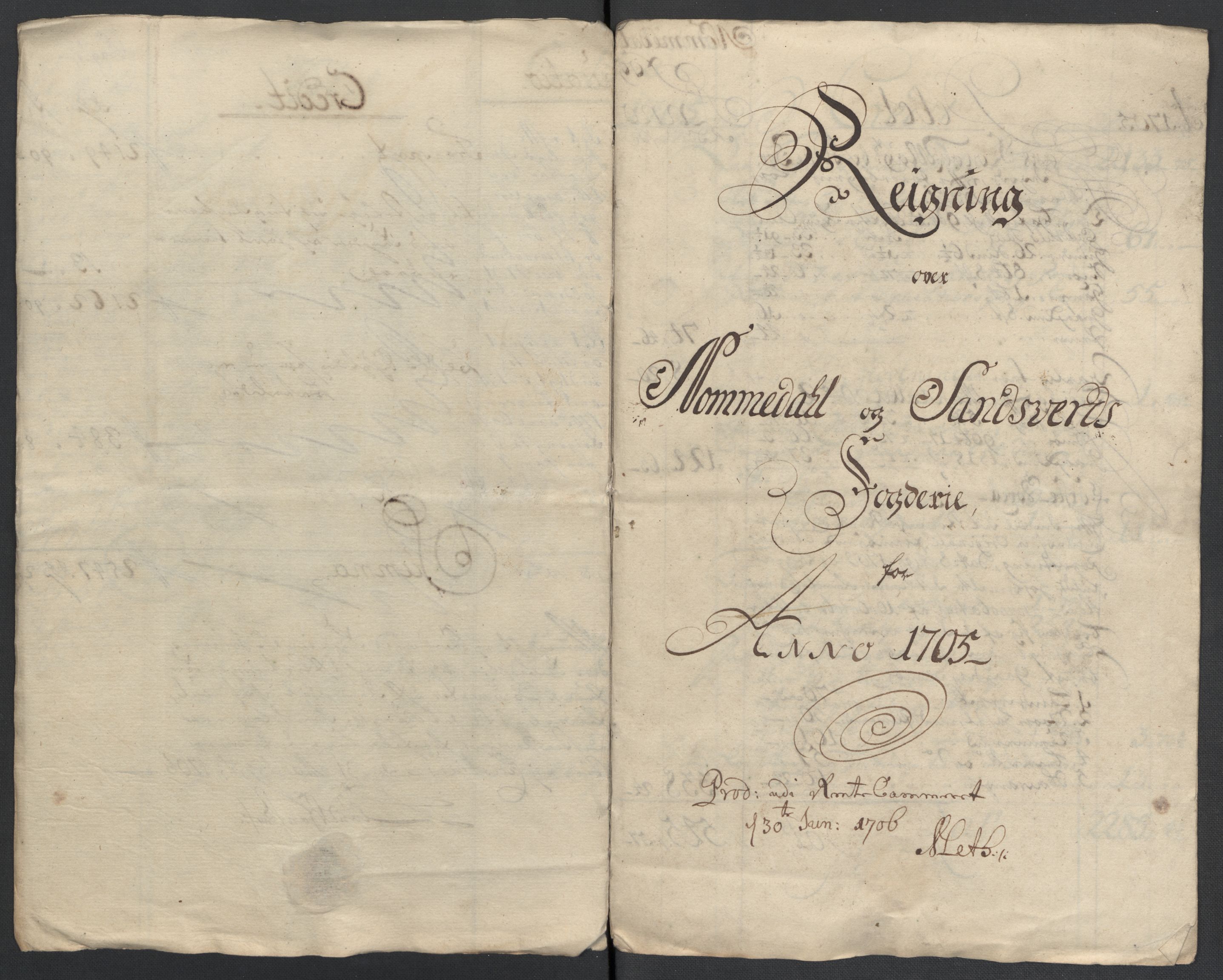 Rentekammeret inntil 1814, Reviderte regnskaper, Fogderegnskap, AV/RA-EA-4092/R24/L1583: Fogderegnskap Numedal og Sandsvær, 1705-1706, p. 8
