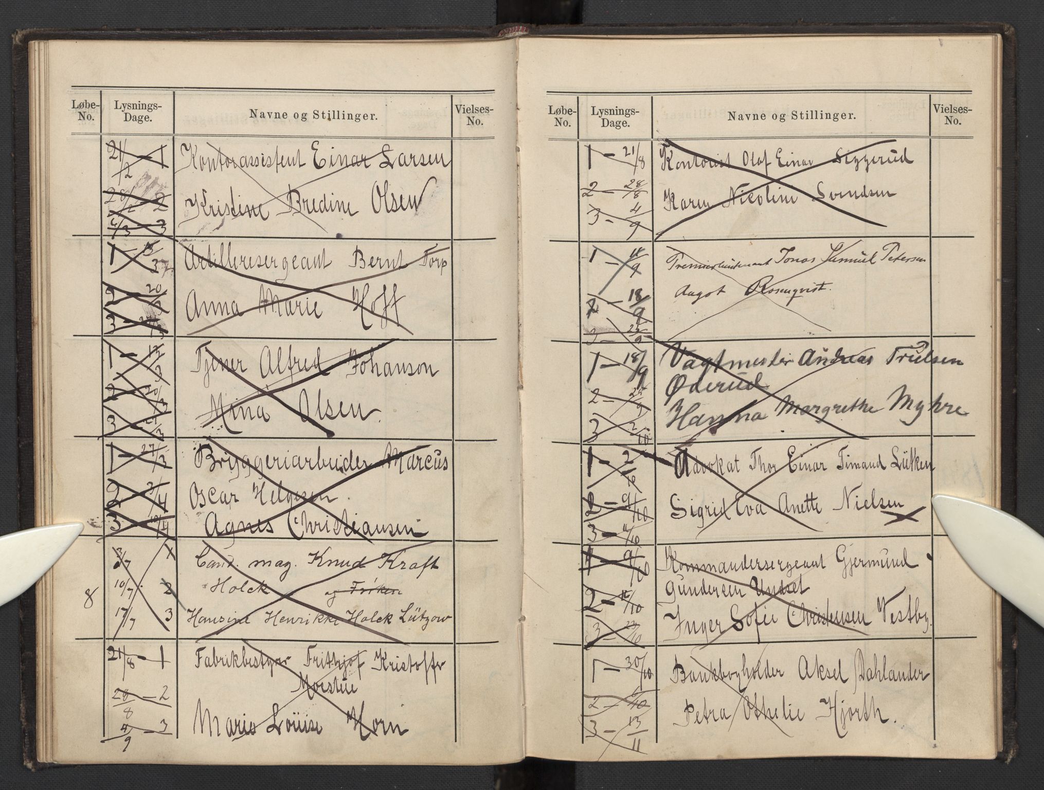 Garnisonsmenigheten Kirkebøker, AV/SAO-A-10846/H/Hb/L0002: Banns register no. II 2, 1879-1902