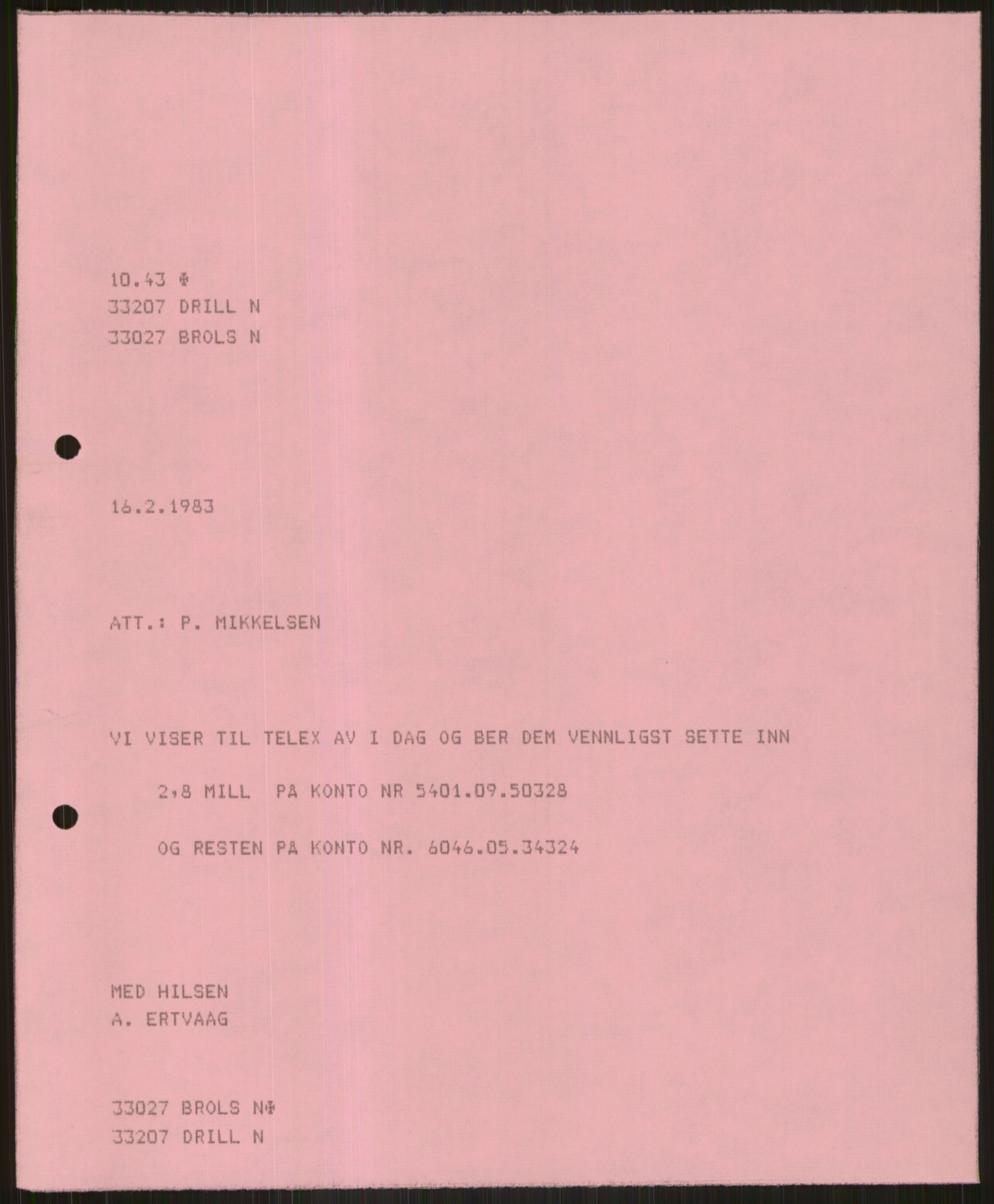 Pa 1503 - Stavanger Drilling AS, AV/SAST-A-101906/D/L0005: Korrespondanse og saksdokumenter, 1974-1985, p. 1146