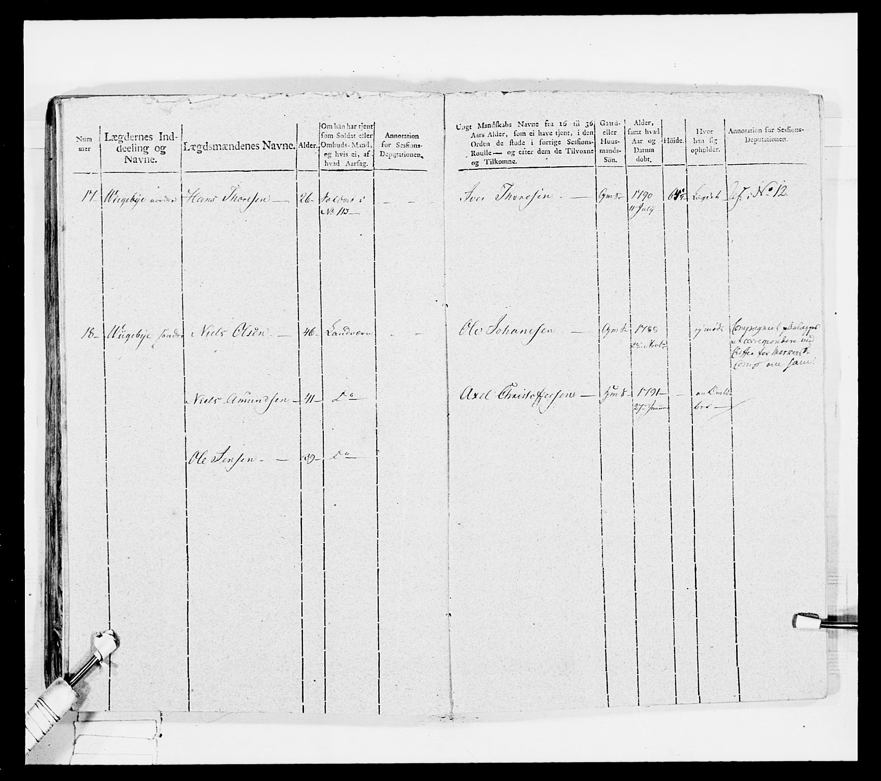 Generalitets- og kommissariatskollegiet, Det kongelige norske kommissariatskollegium, AV/RA-EA-5420/E/Eh/L0034: Nordafjelske gevorbne infanteriregiment, 1810, p. 397