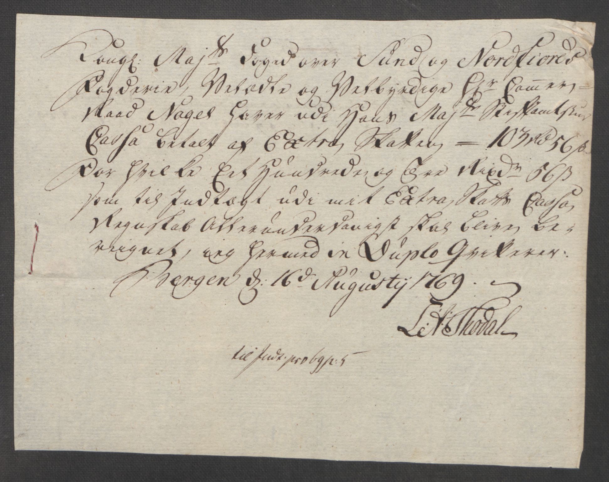 Rentekammeret inntil 1814, Reviderte regnskaper, Fogderegnskap, AV/RA-EA-4092/R53/L3550: Ekstraskatten Sunn- og Nordfjord, 1762-1771, p. 289