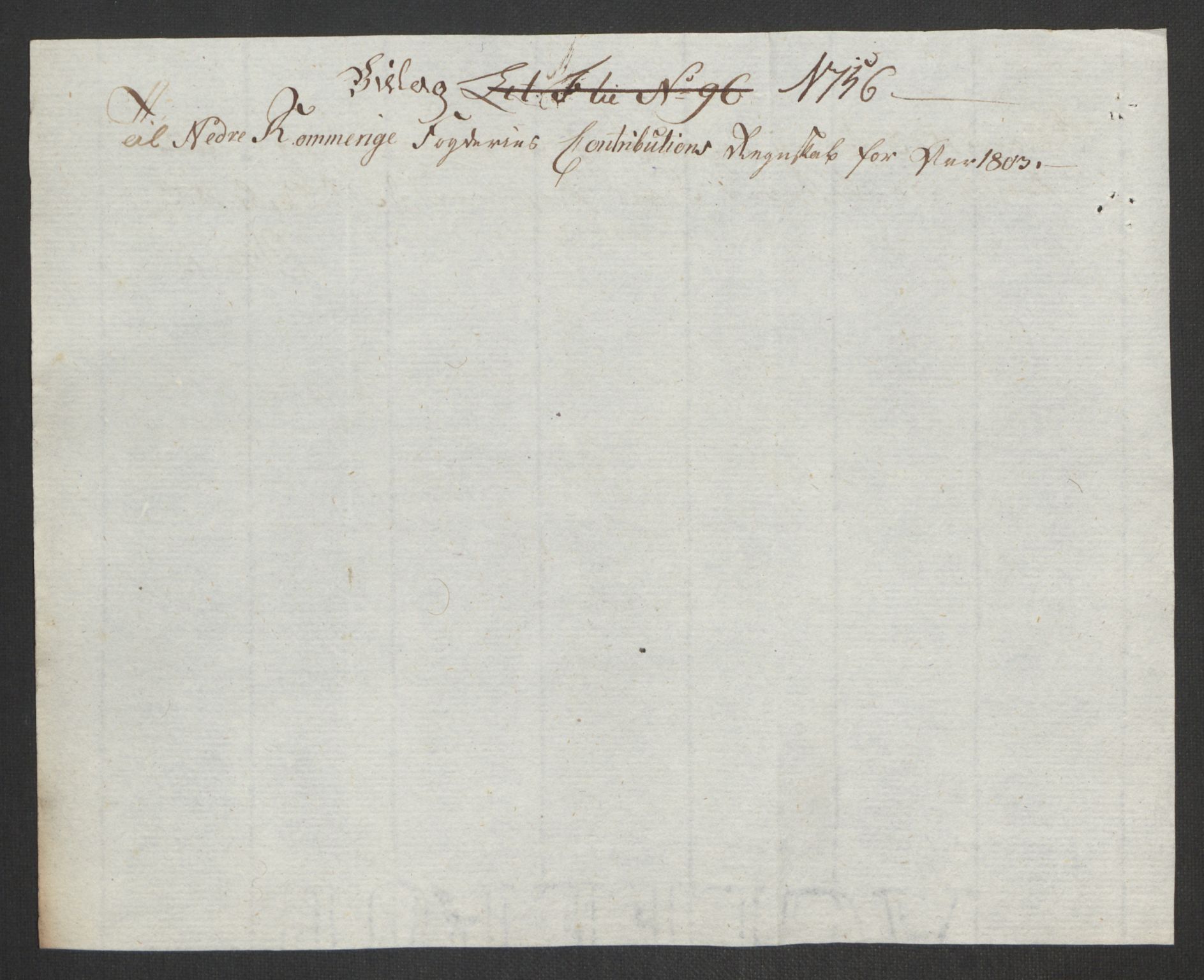 Rentekammeret inntil 1814, Reviderte regnskaper, Fogderegnskap, RA/EA-4092/R11/L0679: Fogderegnskap Nedre Romerike, 1803, p. 427
