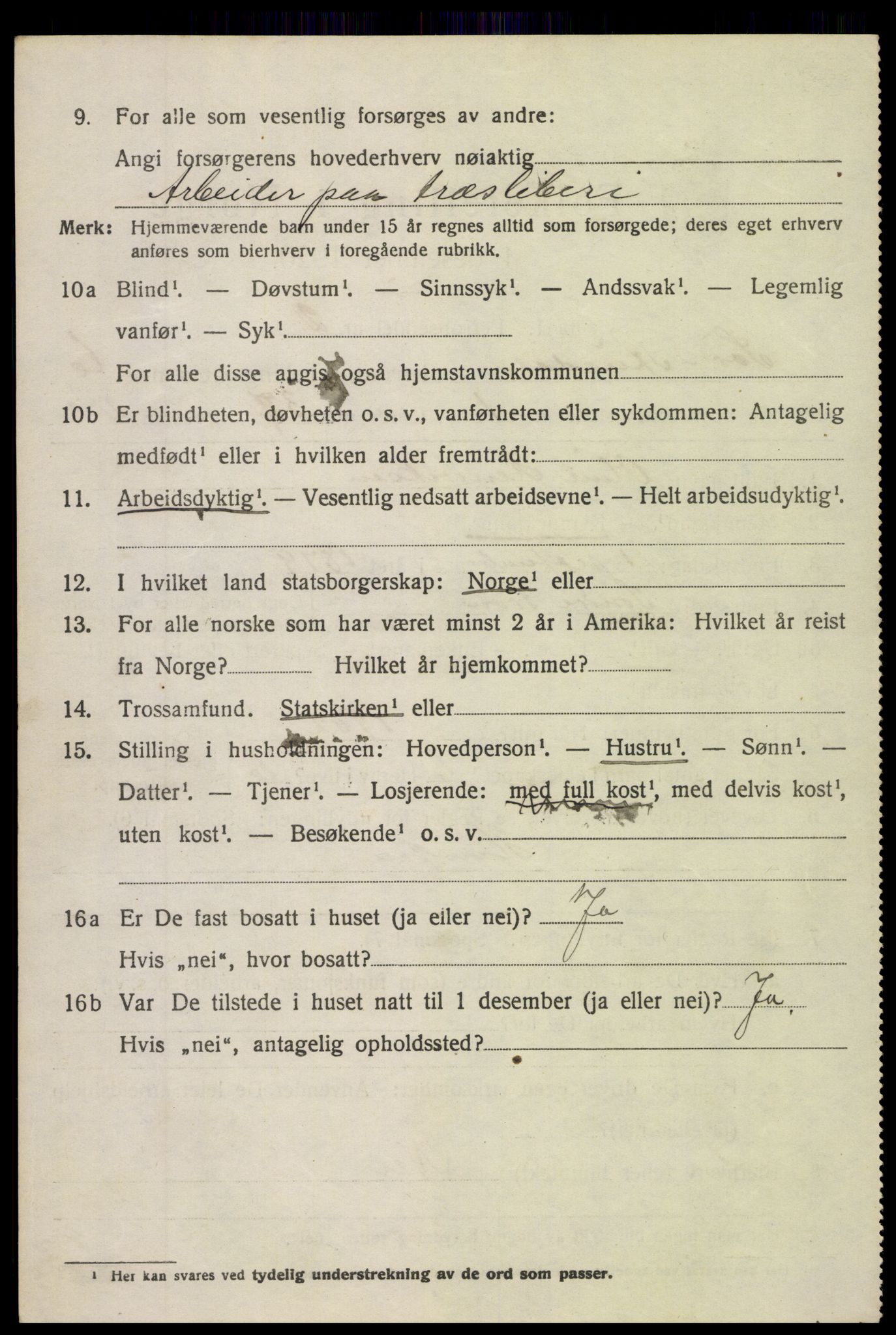 SAH, 1920 census for Sør-Aurdal, 1920, p. 2898