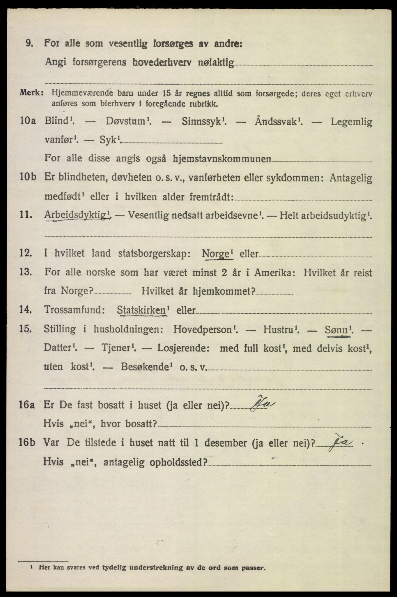 SAH, 1920 census for Øvre Rendal, 1920, p. 2564