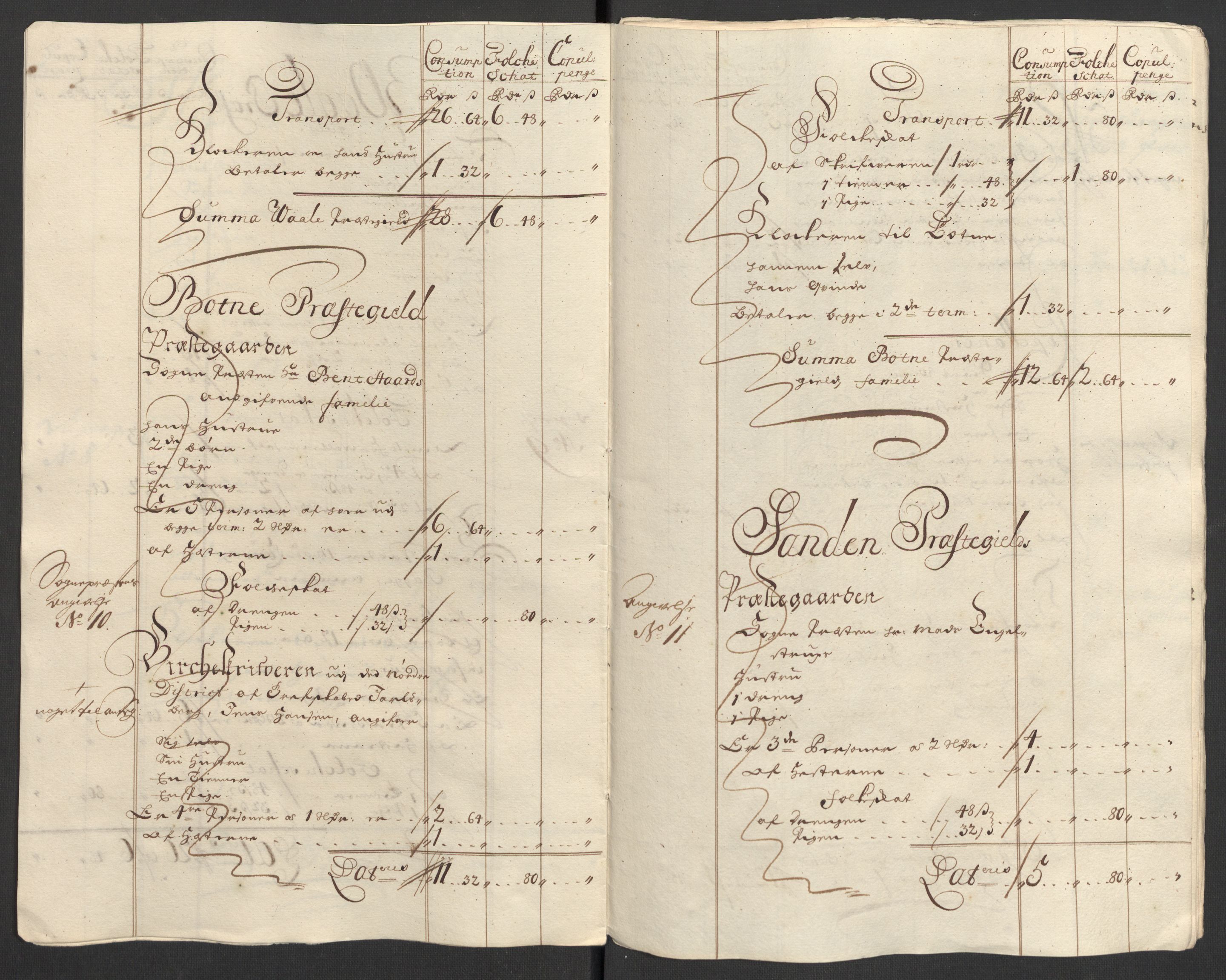 Rentekammeret inntil 1814, Reviderte regnskaper, Fogderegnskap, AV/RA-EA-4092/R32/L1869: Fogderegnskap Jarlsberg grevskap, 1700-1701, p. 324