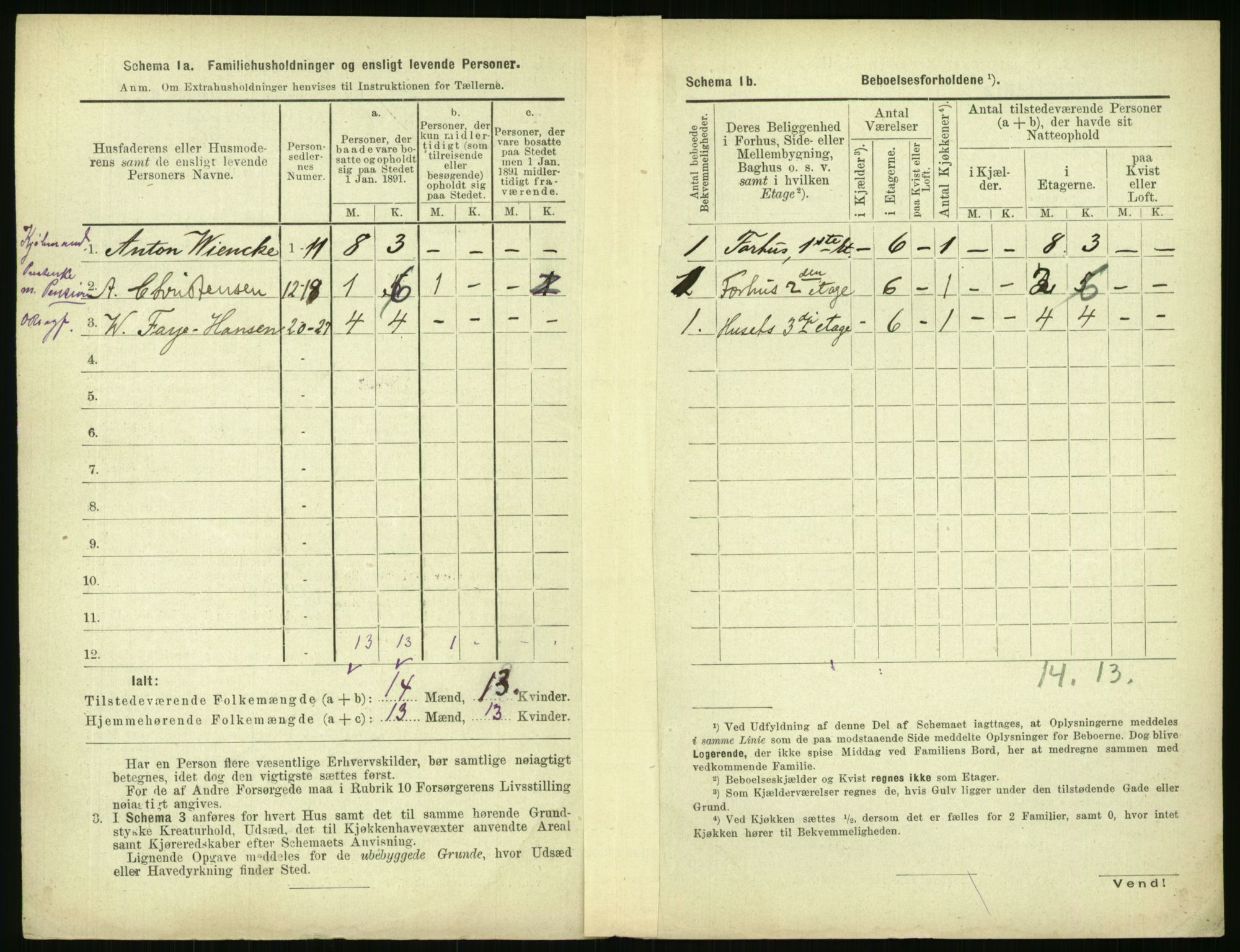 RA, 1891 census for 0301 Kristiania, 1891, p. 31904