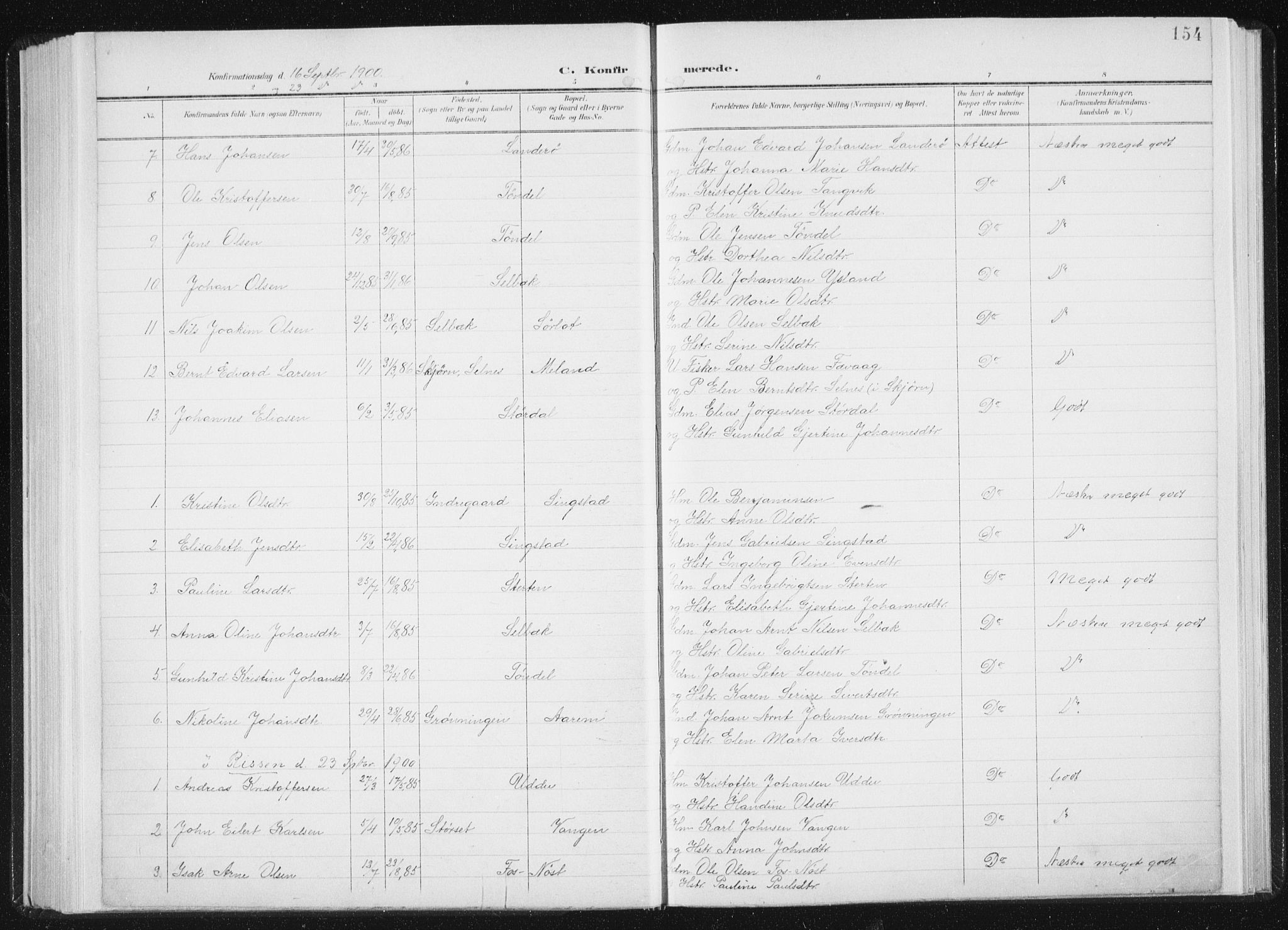 Ministerialprotokoller, klokkerbøker og fødselsregistre - Sør-Trøndelag, SAT/A-1456/647/L0635: Parish register (official) no. 647A02, 1896-1911, p. 154