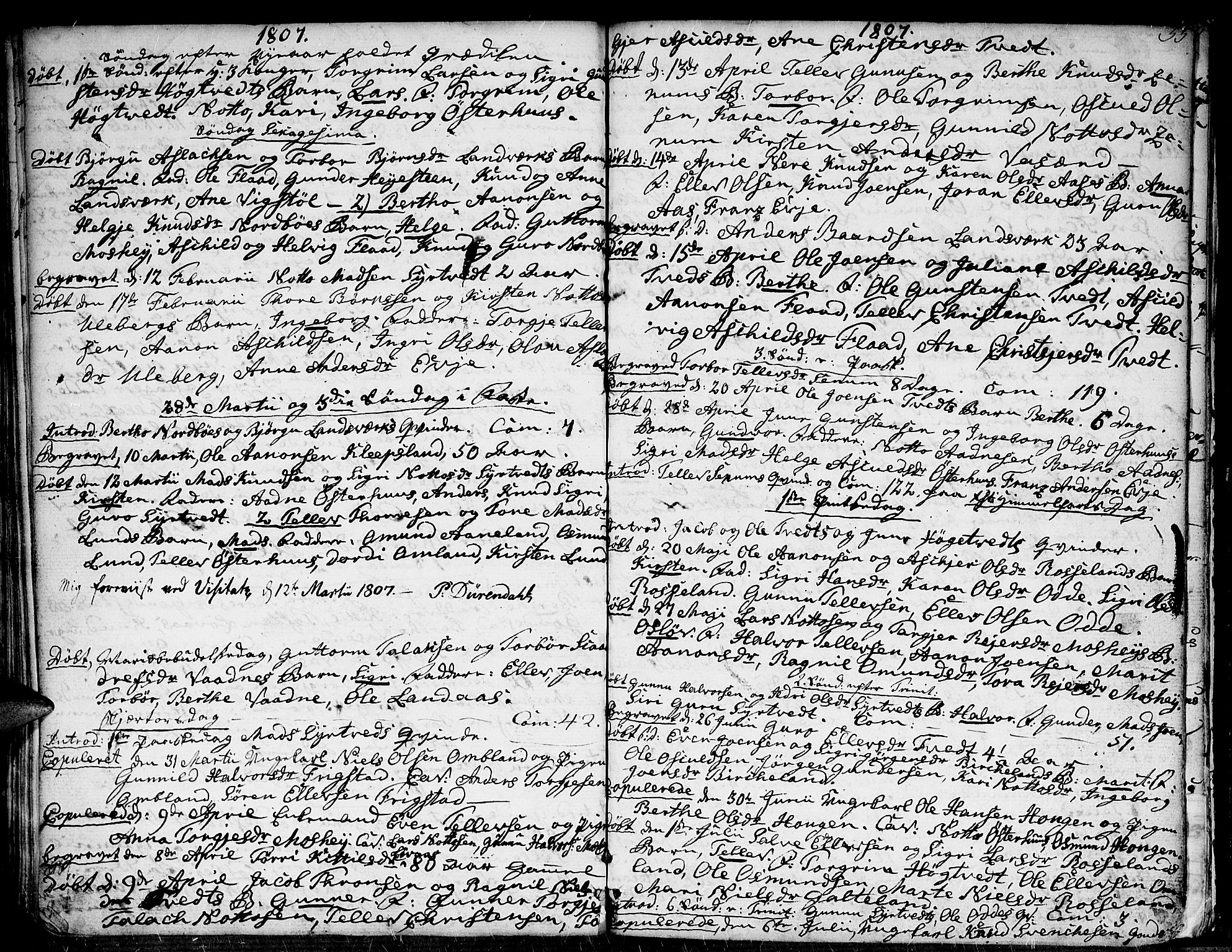 Evje sokneprestkontor, SAK/1111-0008/F/Fa/Faa/L0003: Parish register (official) no. A 3, 1787-1816, p. 55