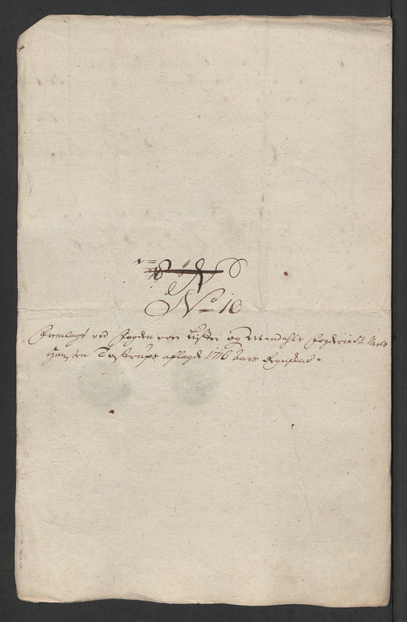 Rentekammeret inntil 1814, Reviderte regnskaper, Fogderegnskap, AV/RA-EA-4092/R43/L2560: Fogderegnskap Lista og Mandal, 1716, p. 150