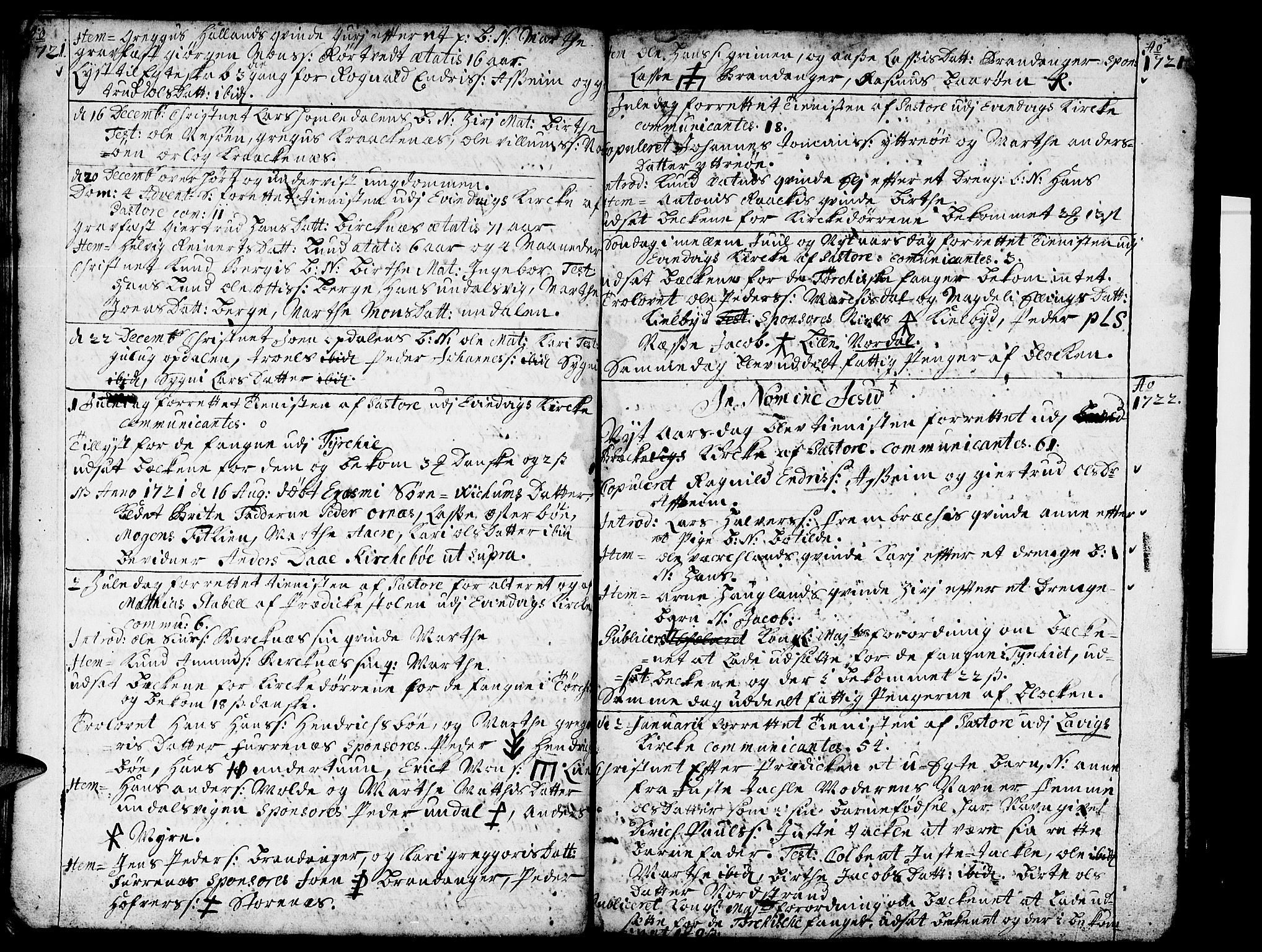 Gulen sokneprestembete, SAB/A-80201/H/Haa/Haaa/L0007: Parish register (official) no. A 7, 1716-1722, p. 68