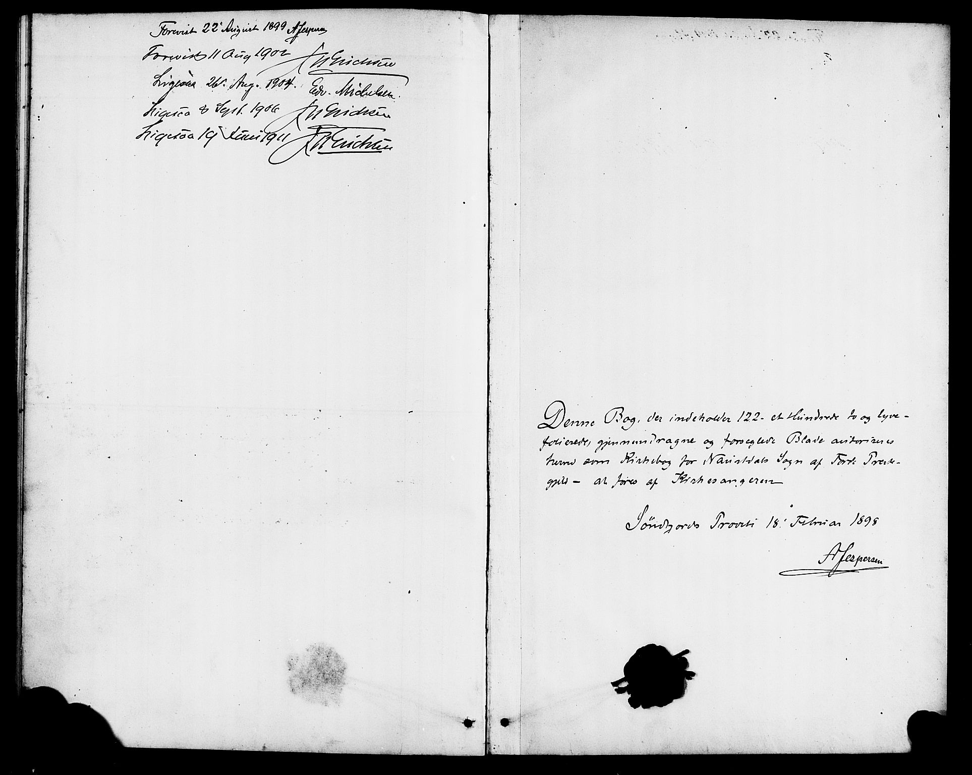 Førde sokneprestembete, SAB/A-79901/H/Hab/Habd/L0005: Parish register (copy) no. D 5, 1898-1911, p. 116