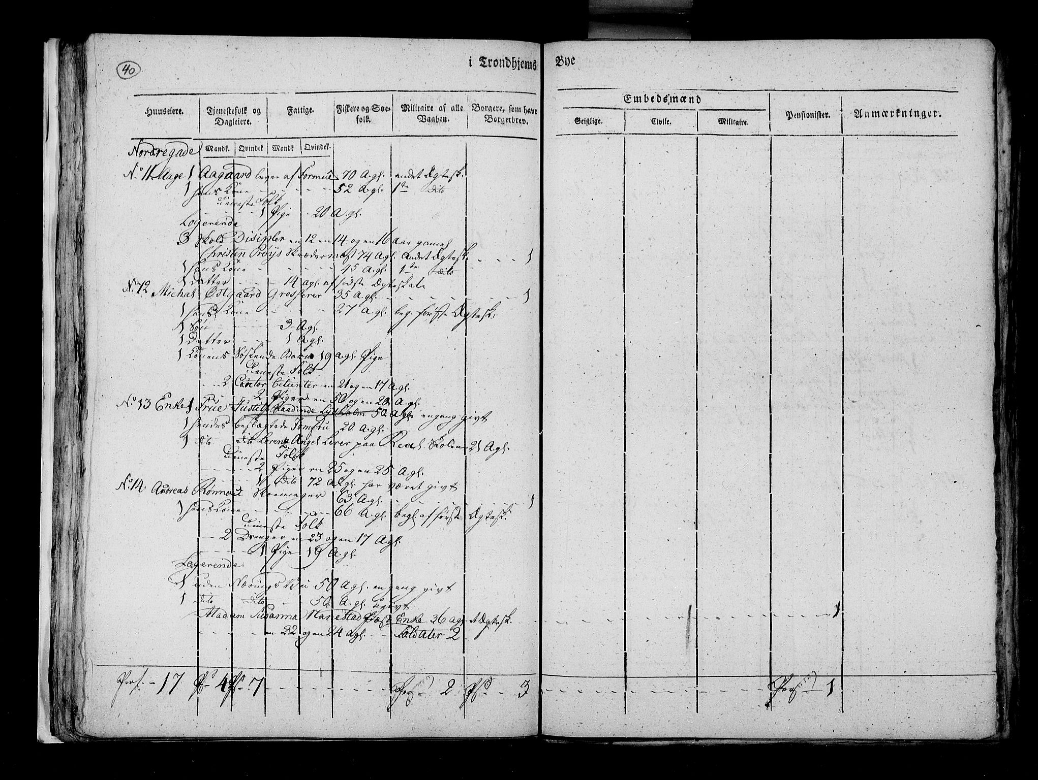 RA, Census 1815, vol. 5: Trondheim, 1815, p. 41