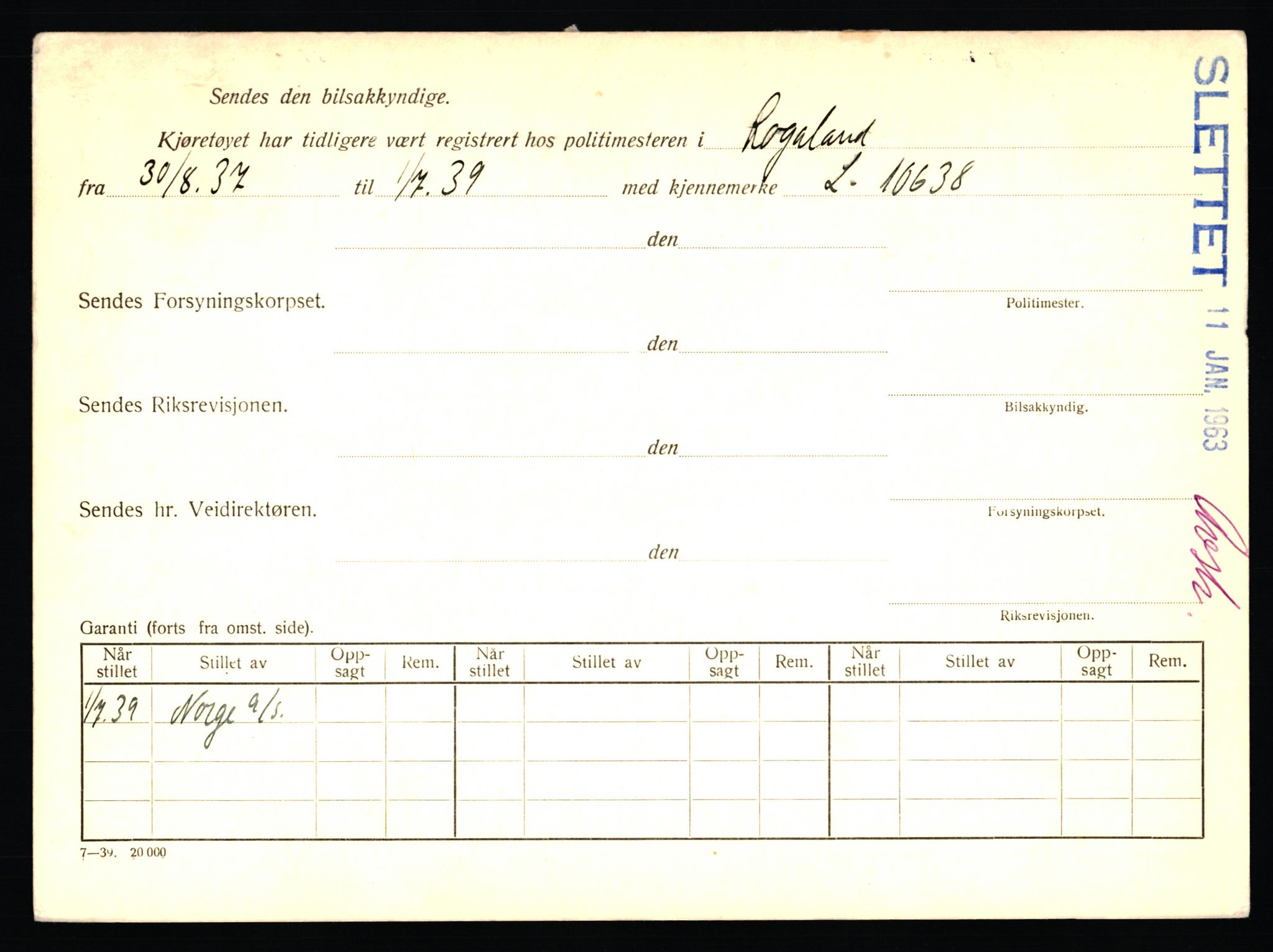 Stavanger trafikkstasjon, AV/SAST-A-101942/0/F/L0020: L-11000 - L-11499, 1930-1971, p. 1196