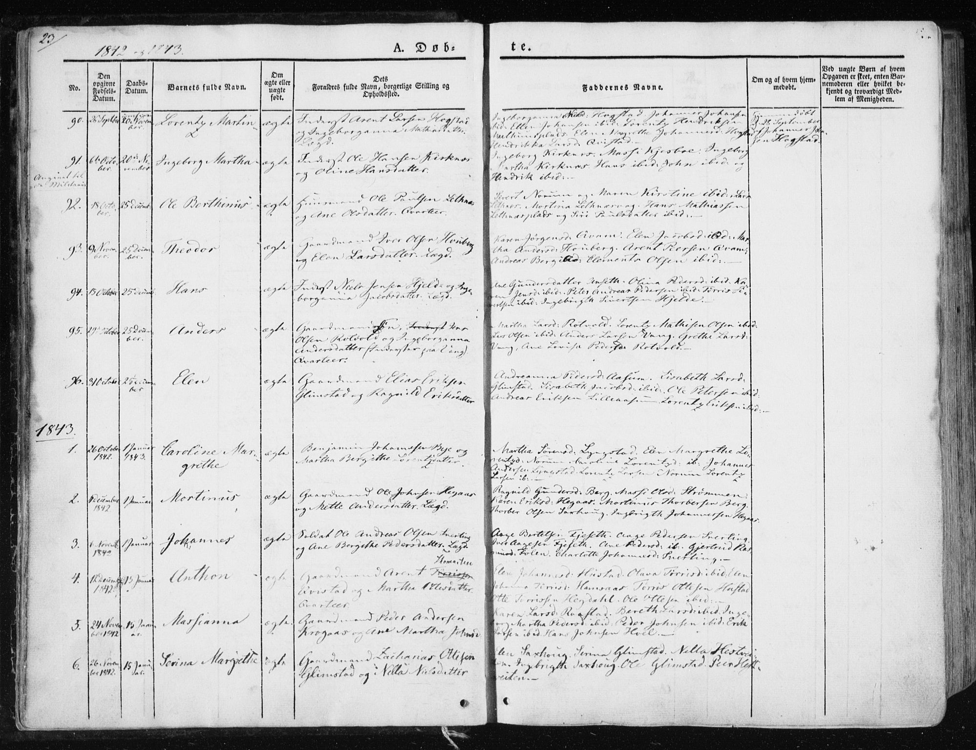Ministerialprotokoller, klokkerbøker og fødselsregistre - Nord-Trøndelag, SAT/A-1458/730/L0280: Parish register (official) no. 730A07 /1, 1840-1854, p. 23