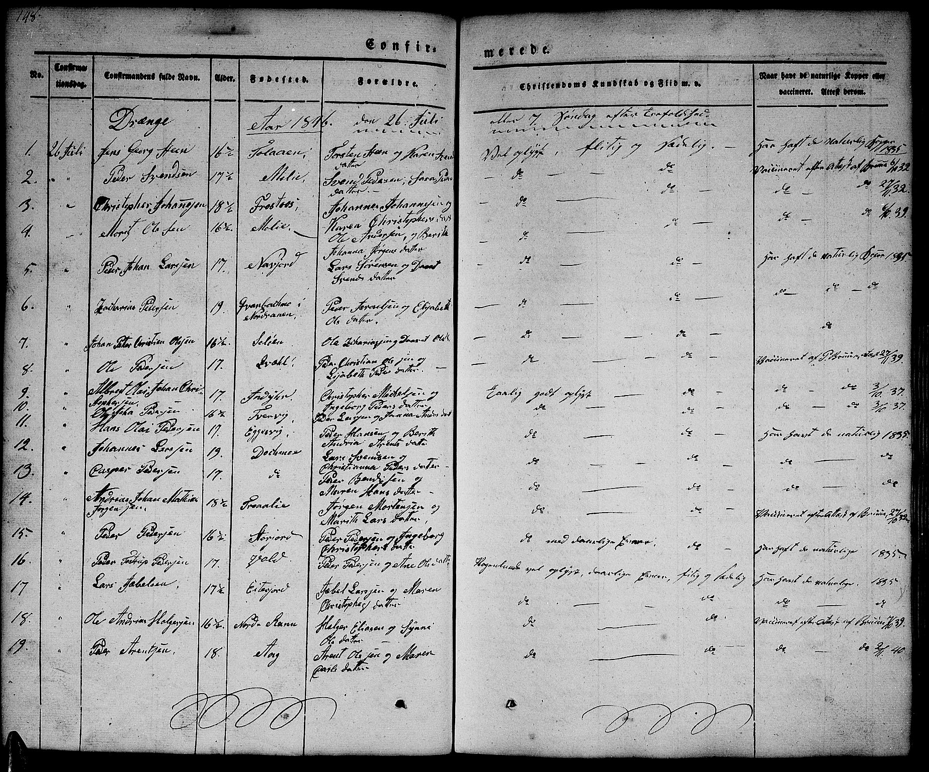 Ministerialprotokoller, klokkerbøker og fødselsregistre - Nordland, AV/SAT-A-1459/846/L0652: Parish register (copy) no. 846C02, 1841-1871, p. 148