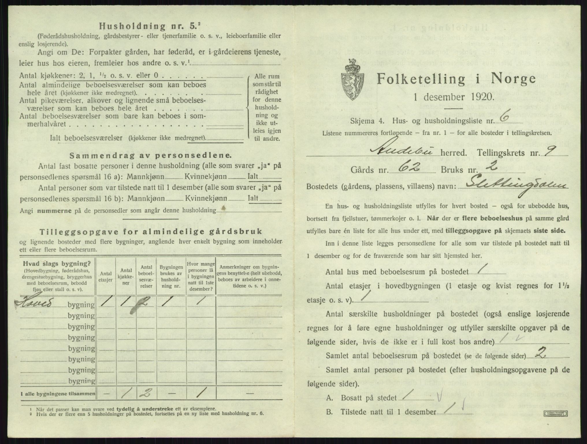 SAKO, 1920 census for Andebu, 1920, p. 541