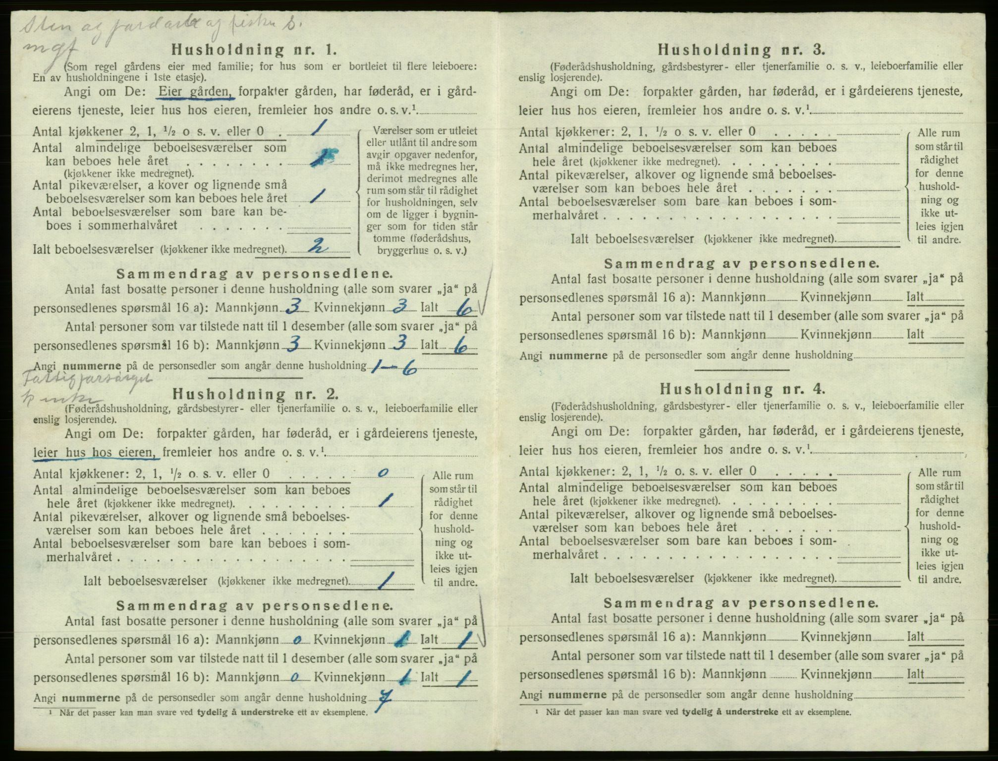 SAB, 1920 census for Samnanger, 1920, p. 91