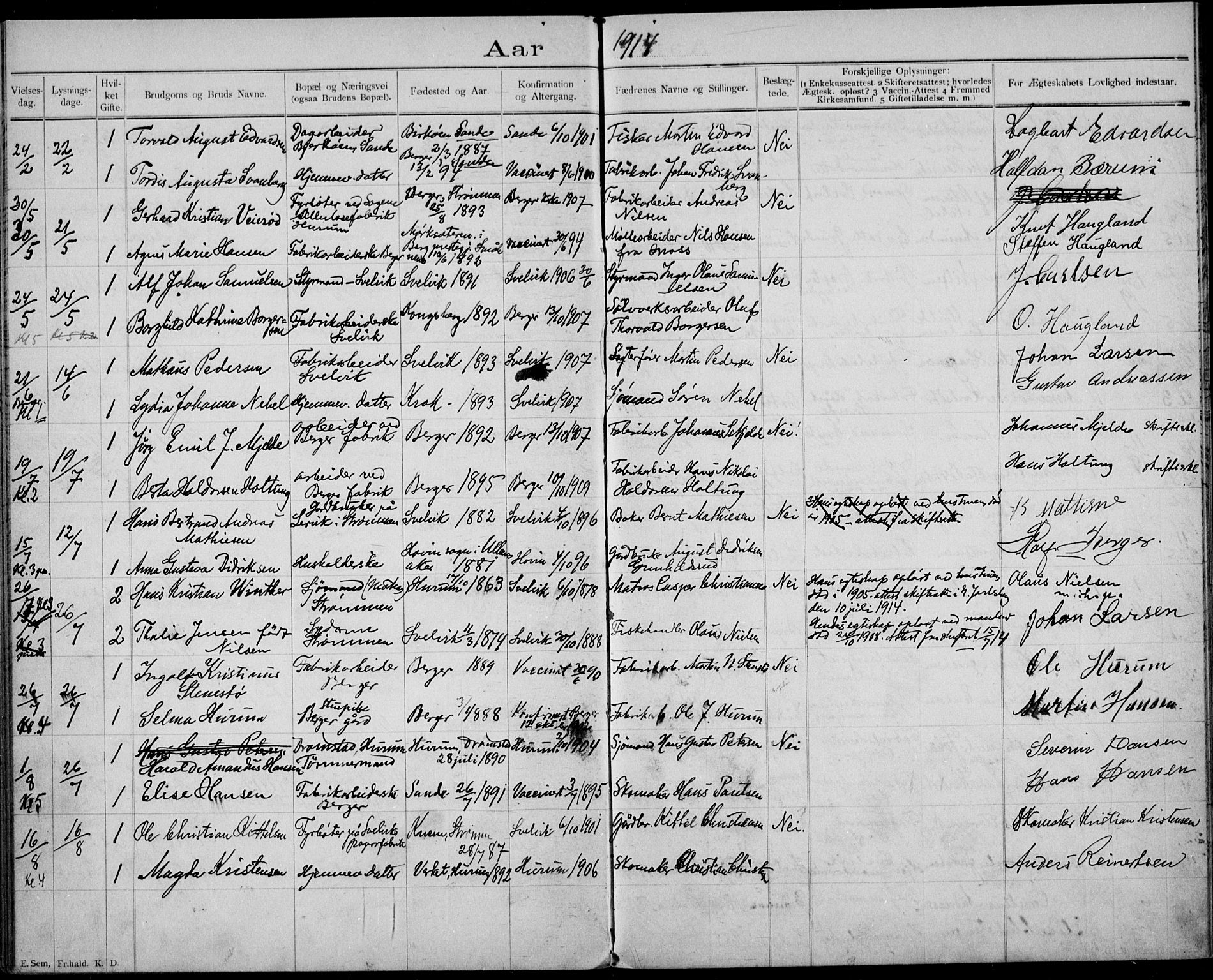 Strømm kirkebøker, AV/SAKO-A-322/H/Ha/L0002: Banns register no. 2, 1897-1919