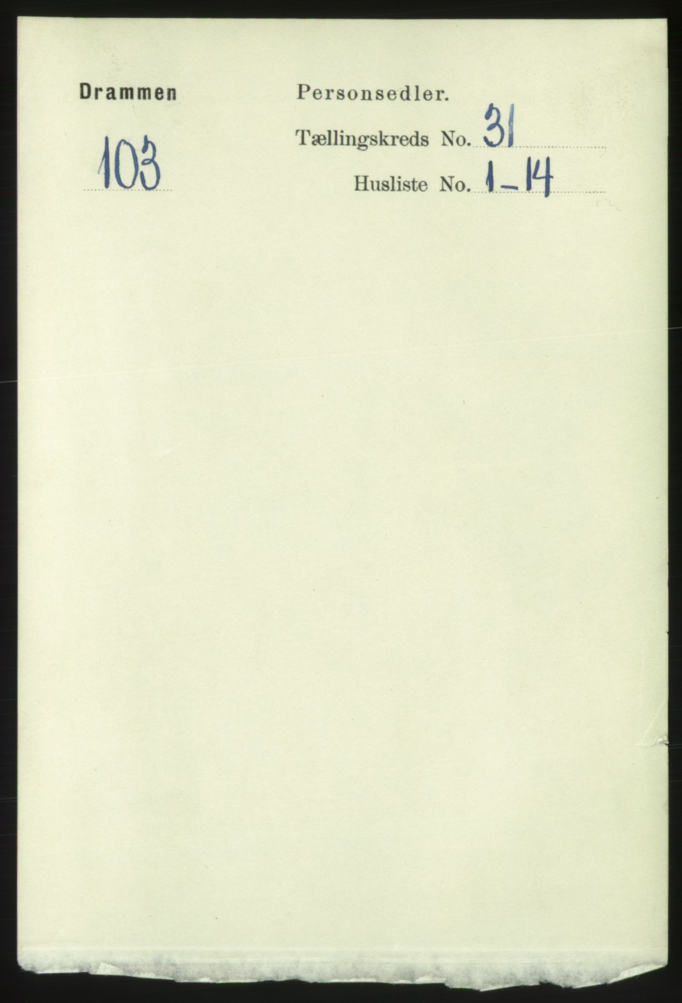 RA, 1891 census for 0602 Drammen, 1891, p. 18709