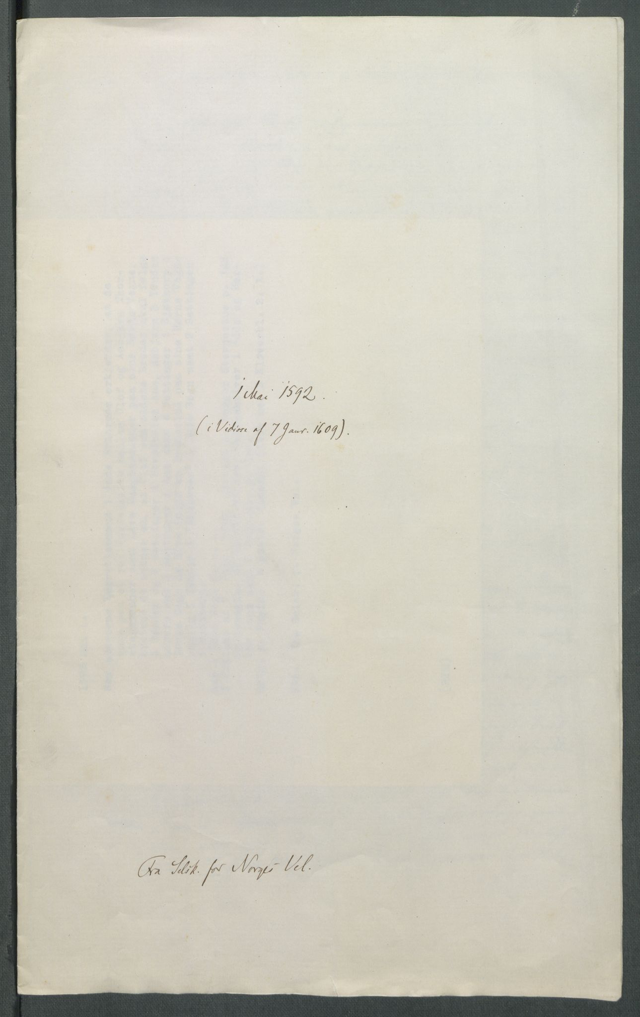 Riksarkivets diplomsamling, AV/RA-EA-5965/F02/L0095: Dokumenter, 1592, p. 59