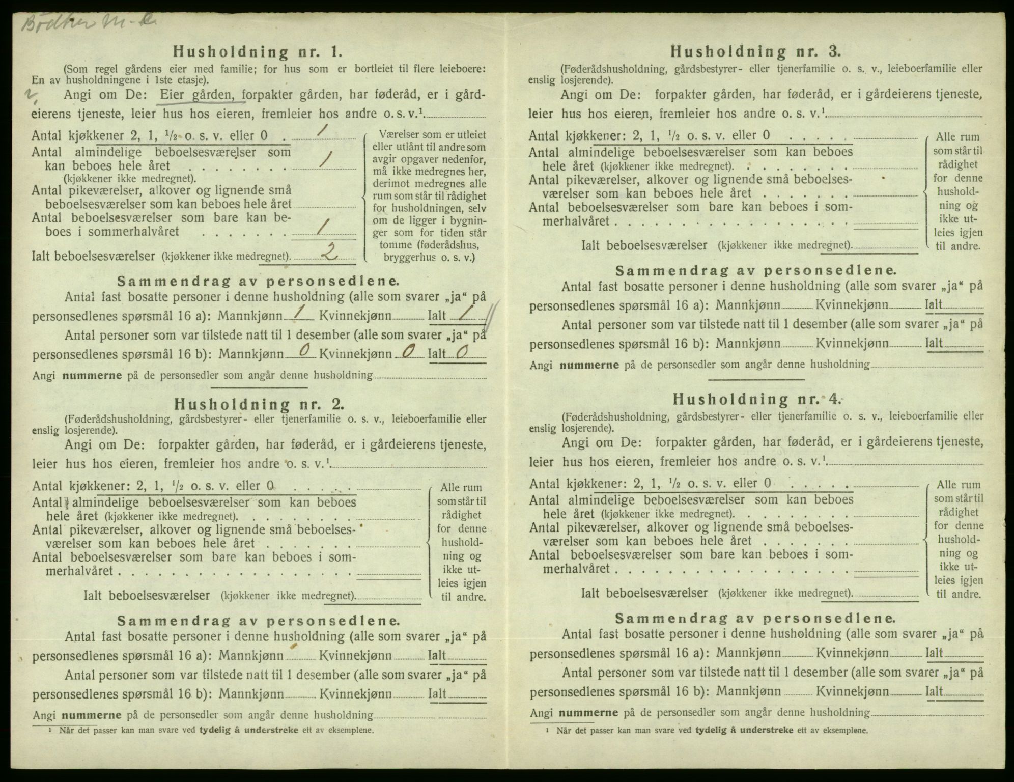 SAB, 1920 census for Fjelberg, 1920, p. 76