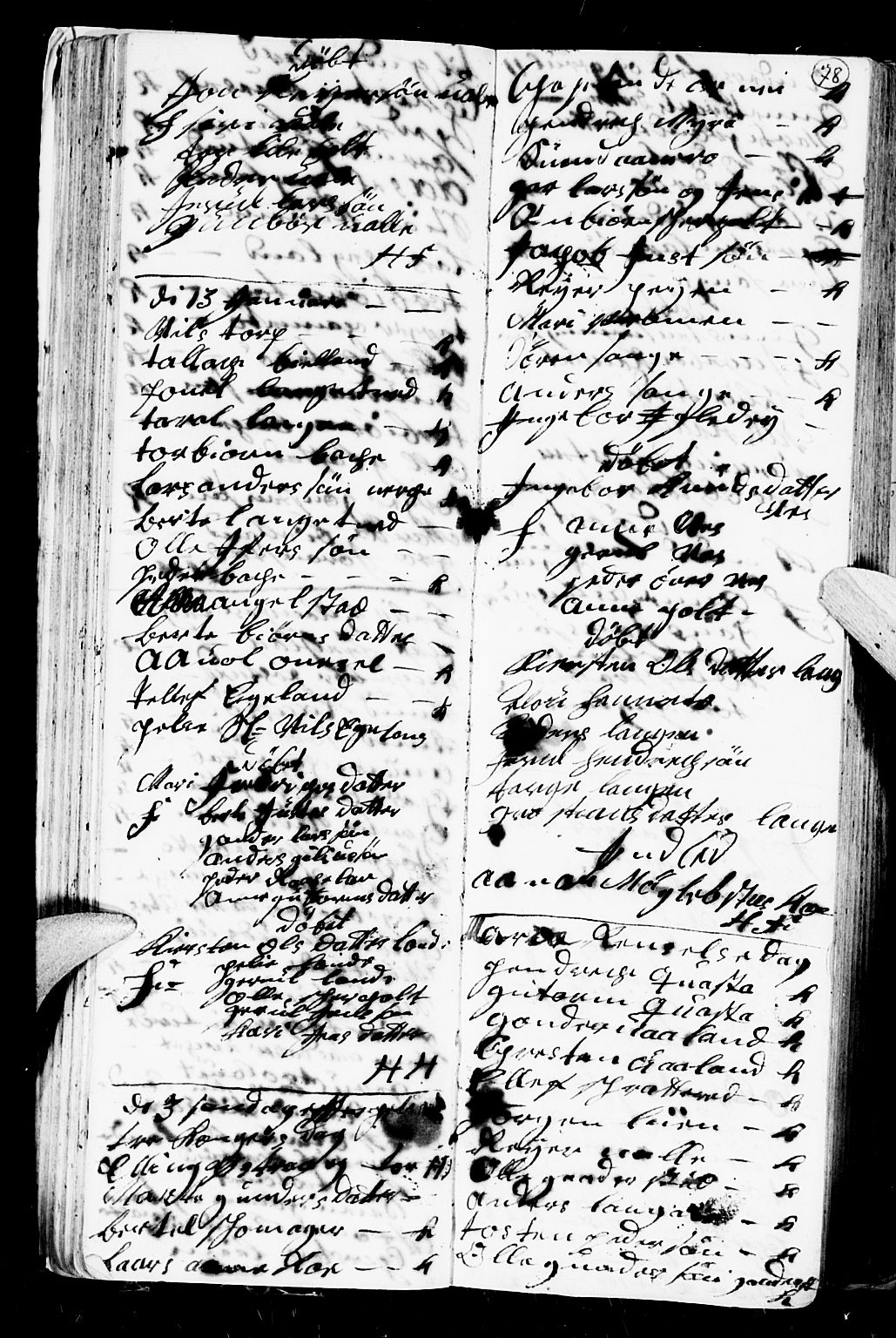 Holt sokneprestkontor, AV/SAK-1111-0021/F/Fb/L0004: Parish register (copy) no. B 4, 1730-1746, p. 78