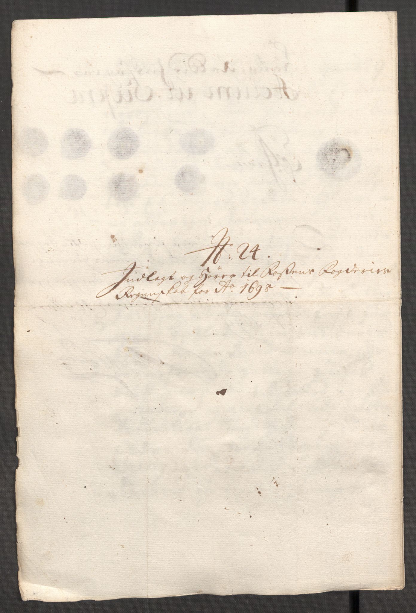 Rentekammeret inntil 1814, Reviderte regnskaper, Fogderegnskap, AV/RA-EA-4092/R57/L3853: Fogderegnskap Fosen, 1698-1699, p. 177