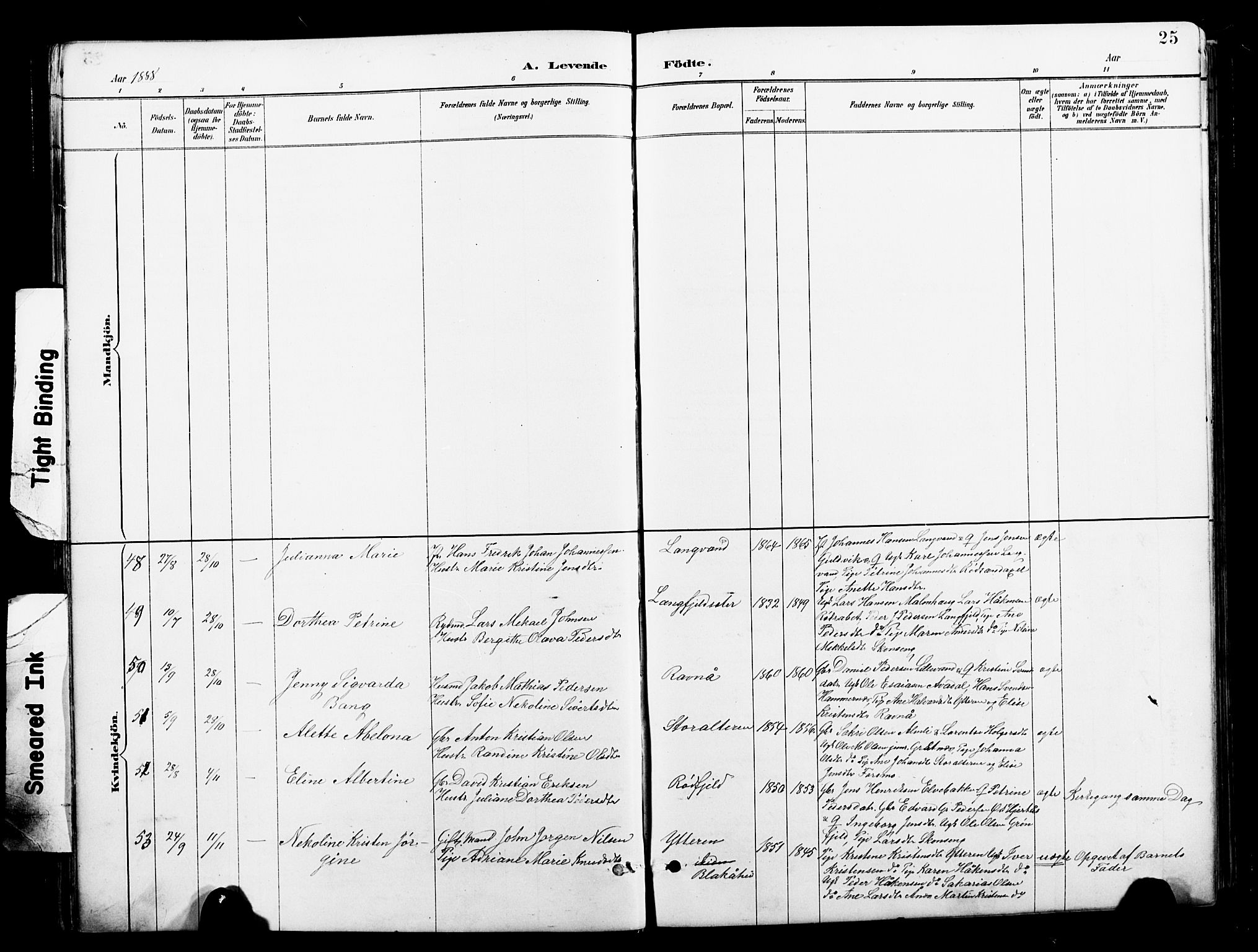 Ministerialprotokoller, klokkerbøker og fødselsregistre - Nordland, SAT/A-1459/827/L0421: Parish register (copy) no. 827C10, 1887-1906, p. 25