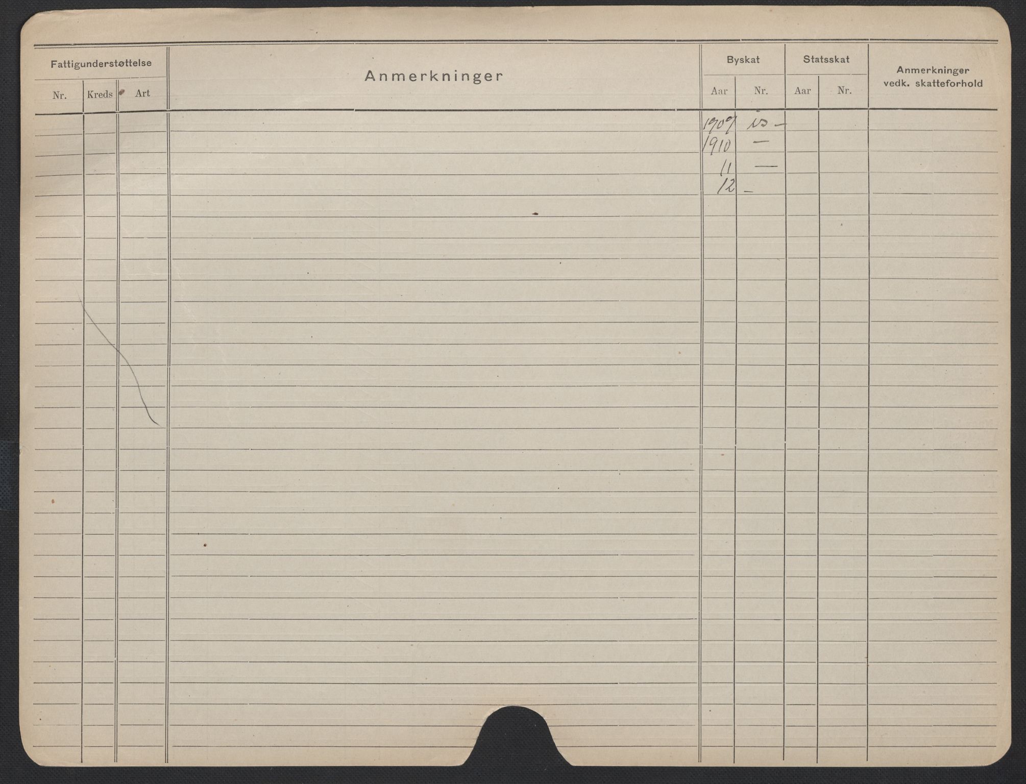 Oslo folkeregister, Registerkort, SAO/A-11715/F/Fa/Fac/L0013: Kvinner, 1906-1914, p. 1172b