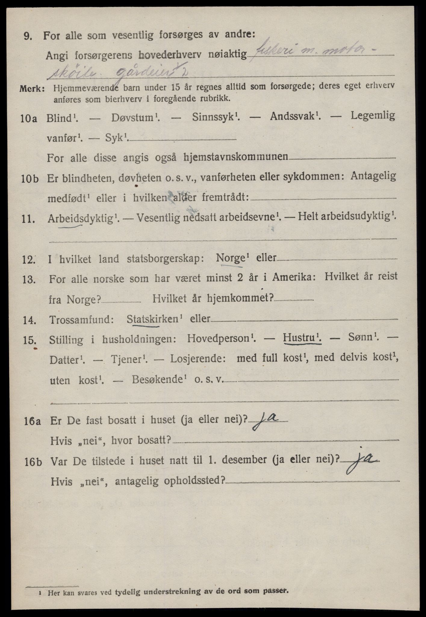 SAT, 1920 census for Giske, 1920, p. 1679