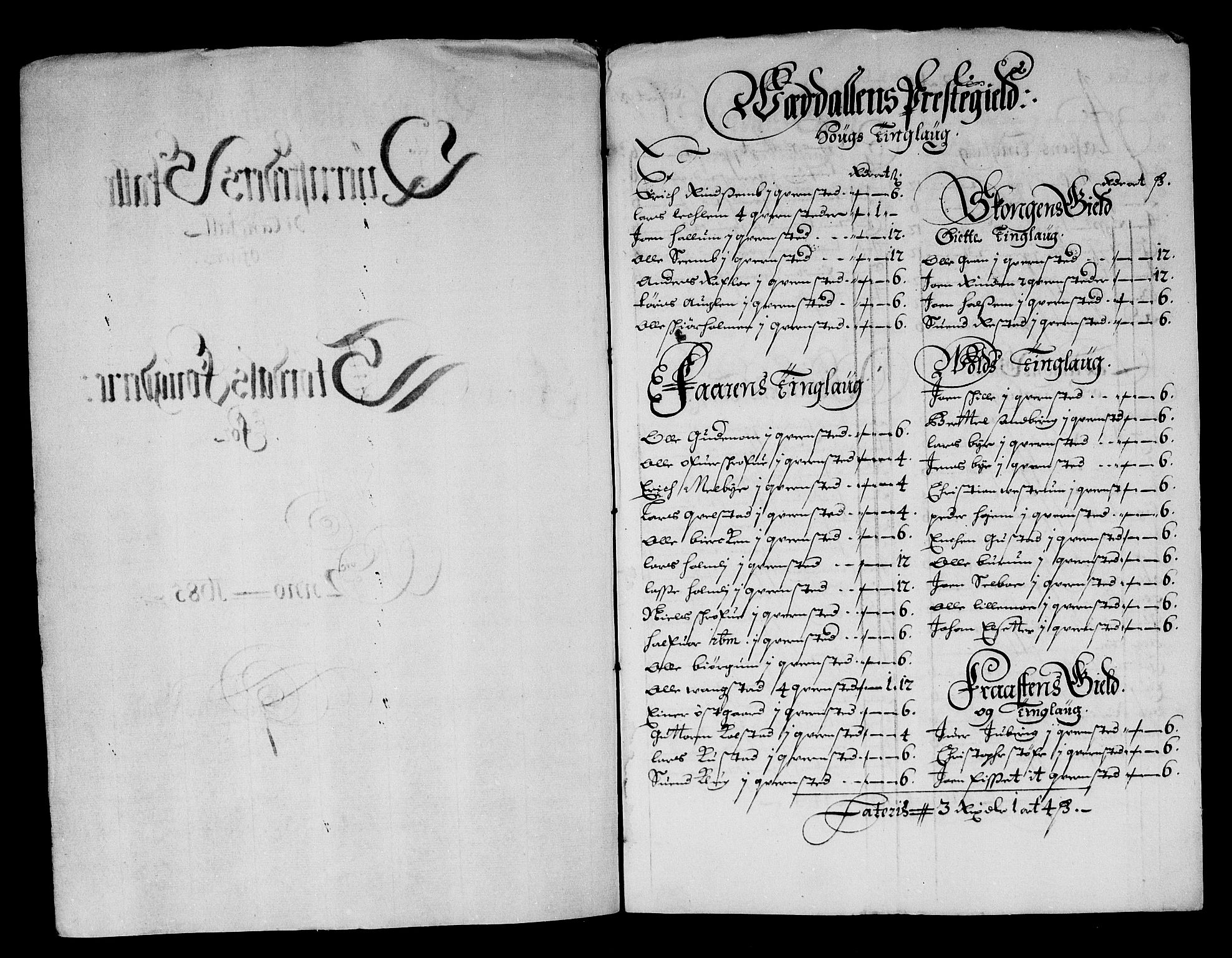 Rentekammeret inntil 1814, Reviderte regnskaper, Stiftamtstueregnskaper, Trondheim stiftamt og Nordland amt, AV/RA-EA-6044/R/Rg/L0079: Trondheim stiftamt og Nordland amt, 1685