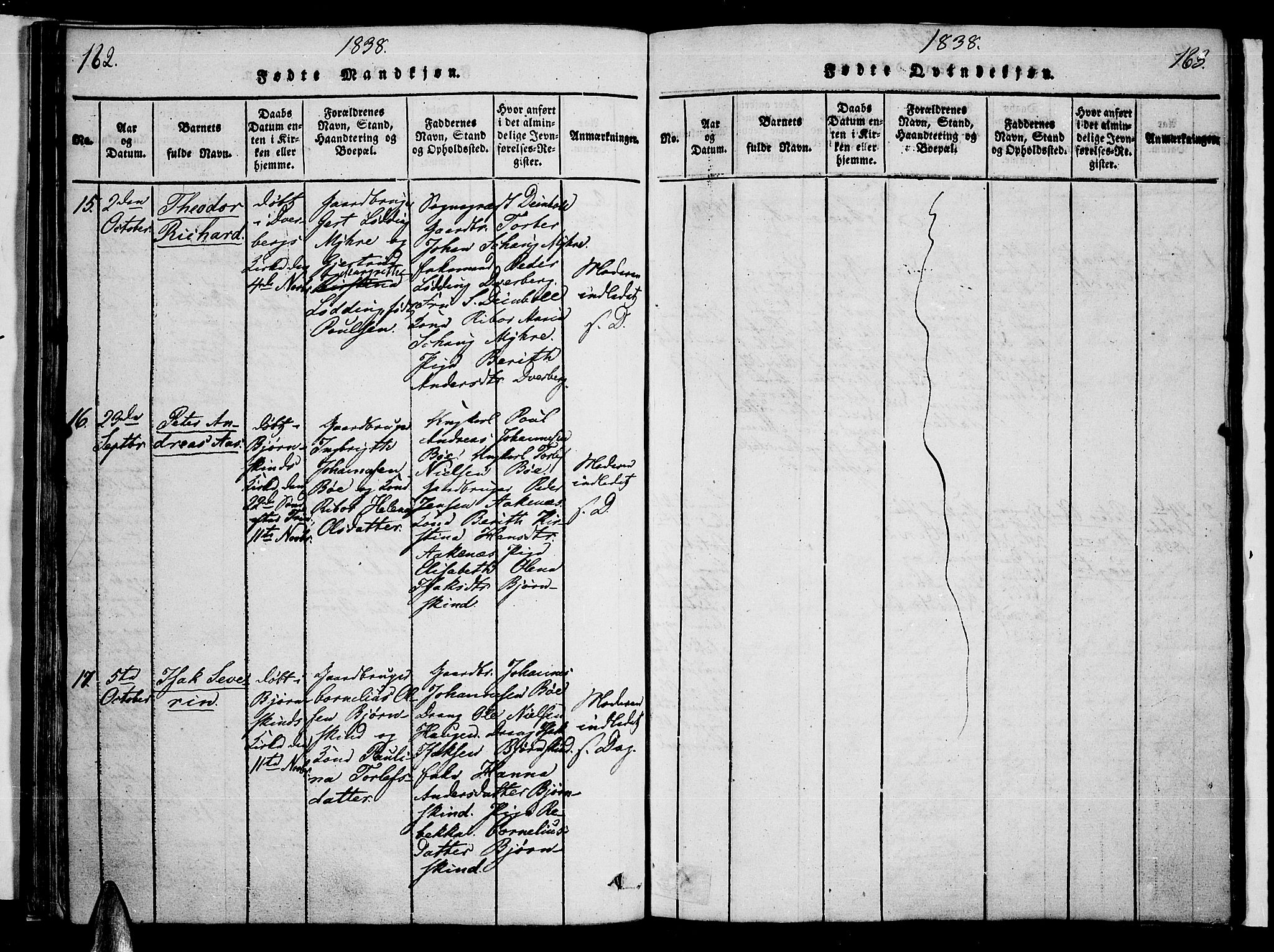 Ministerialprotokoller, klokkerbøker og fødselsregistre - Nordland, AV/SAT-A-1459/897/L1395: Parish register (official) no. 897A03, 1820-1841, p. 162-163