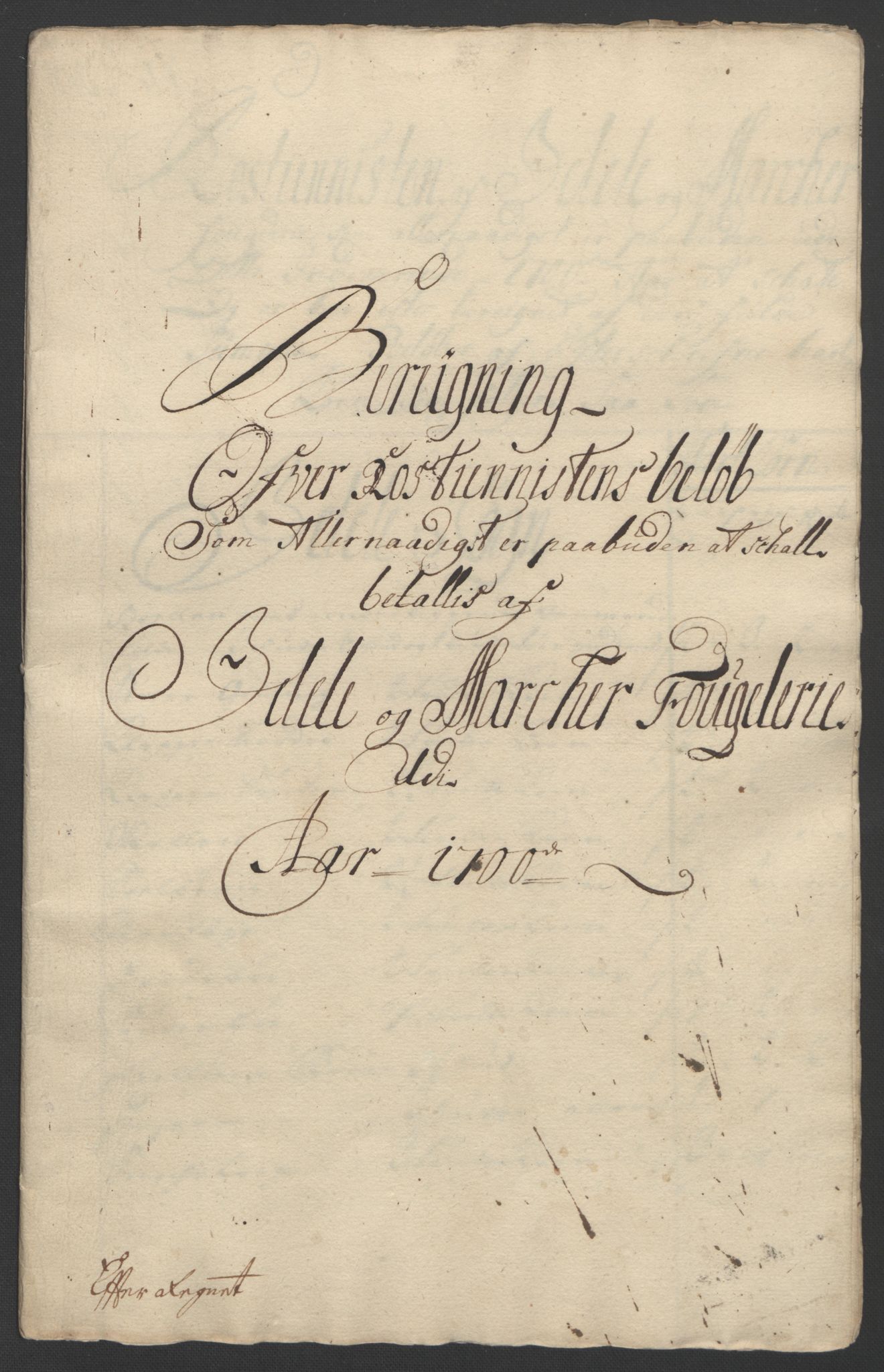 Rentekammeret inntil 1814, Reviderte regnskaper, Fogderegnskap, RA/EA-4092/R01/L0015: Fogderegnskap Idd og Marker, 1700-1701, p. 112