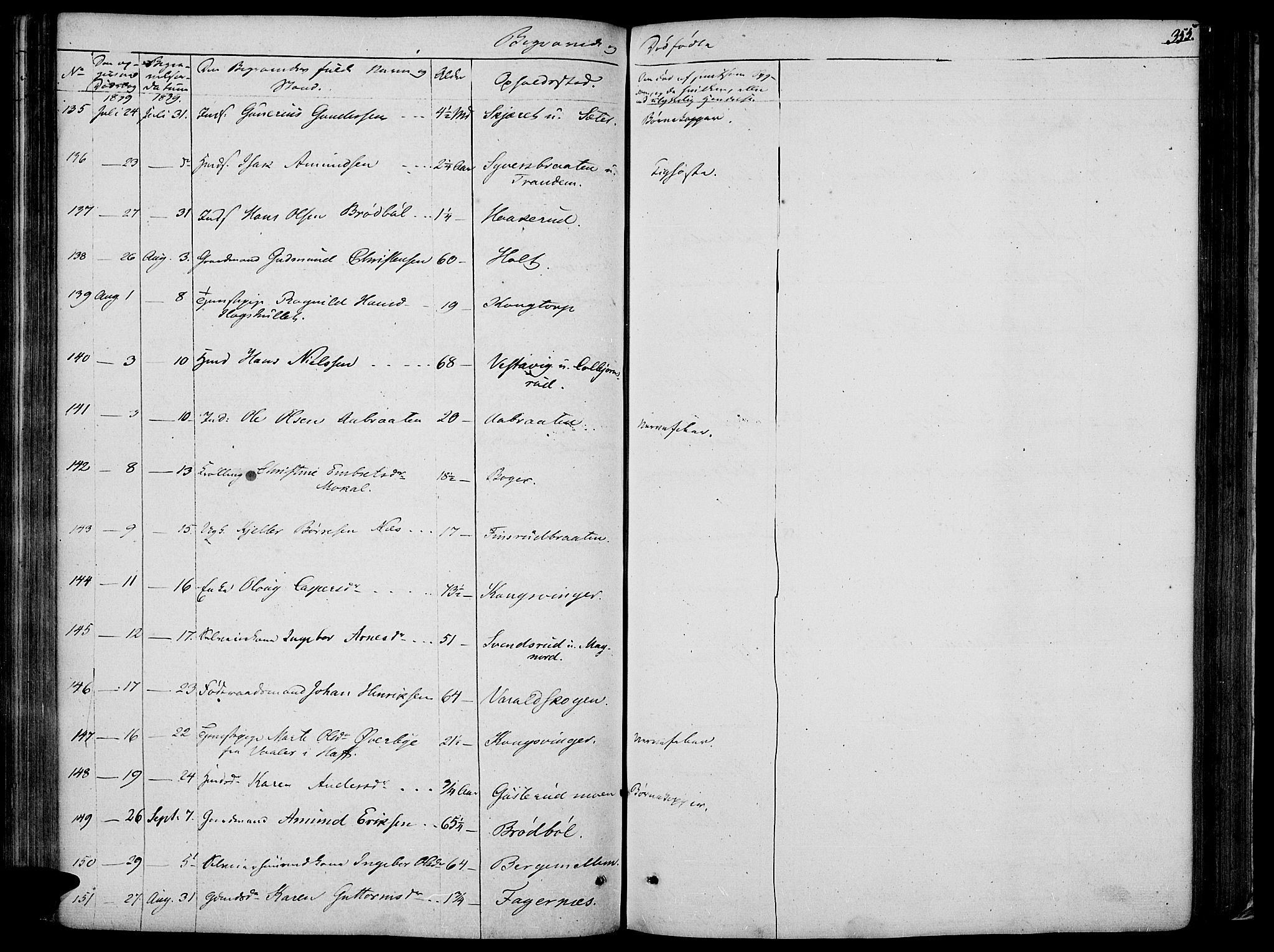 Vinger prestekontor, AV/SAH-PREST-024/H/Ha/Haa/L0008: Parish register (official) no. 8, 1839-1847, p. 355